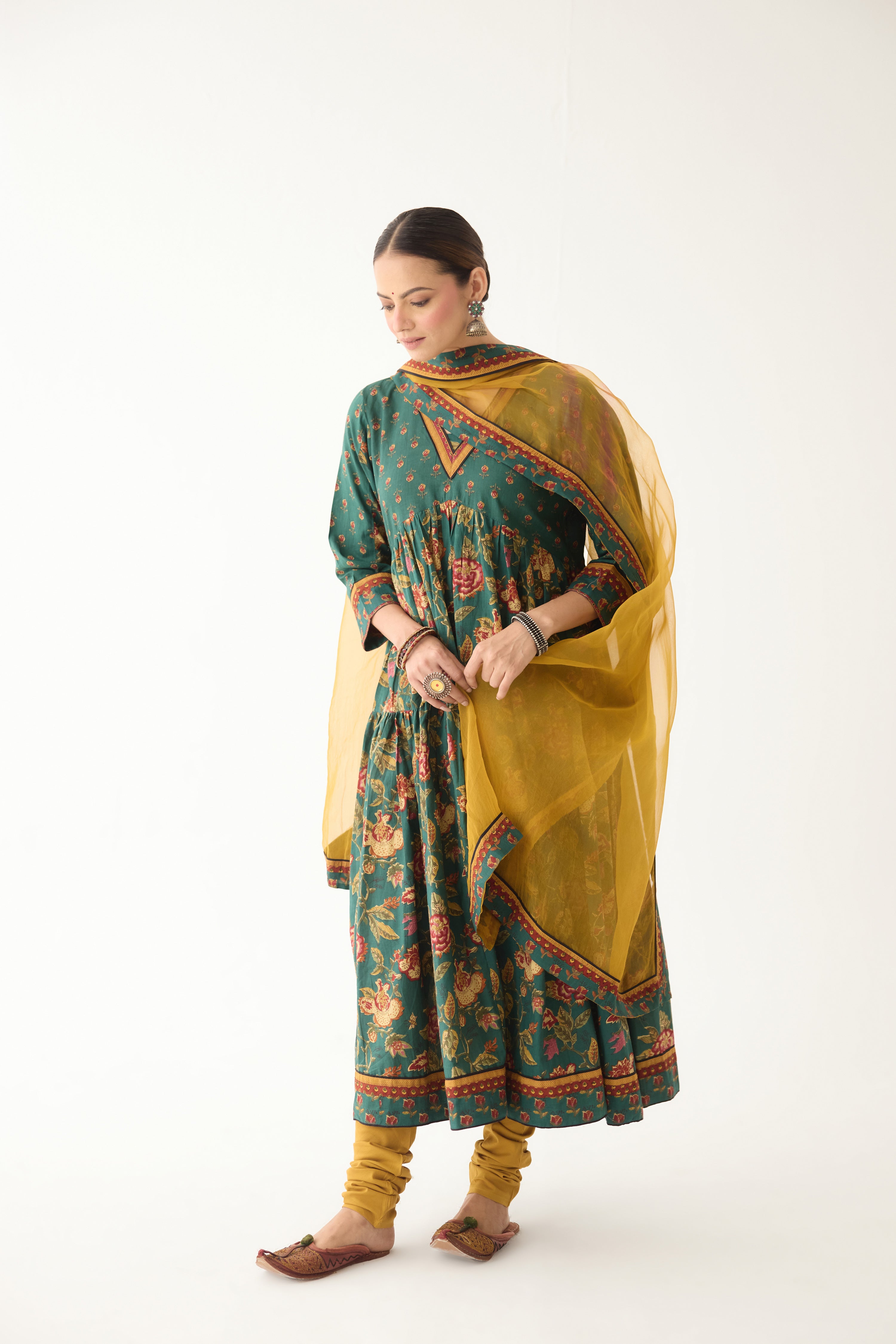 Kairi Kurta Green (Set of 3) (9997132628267)