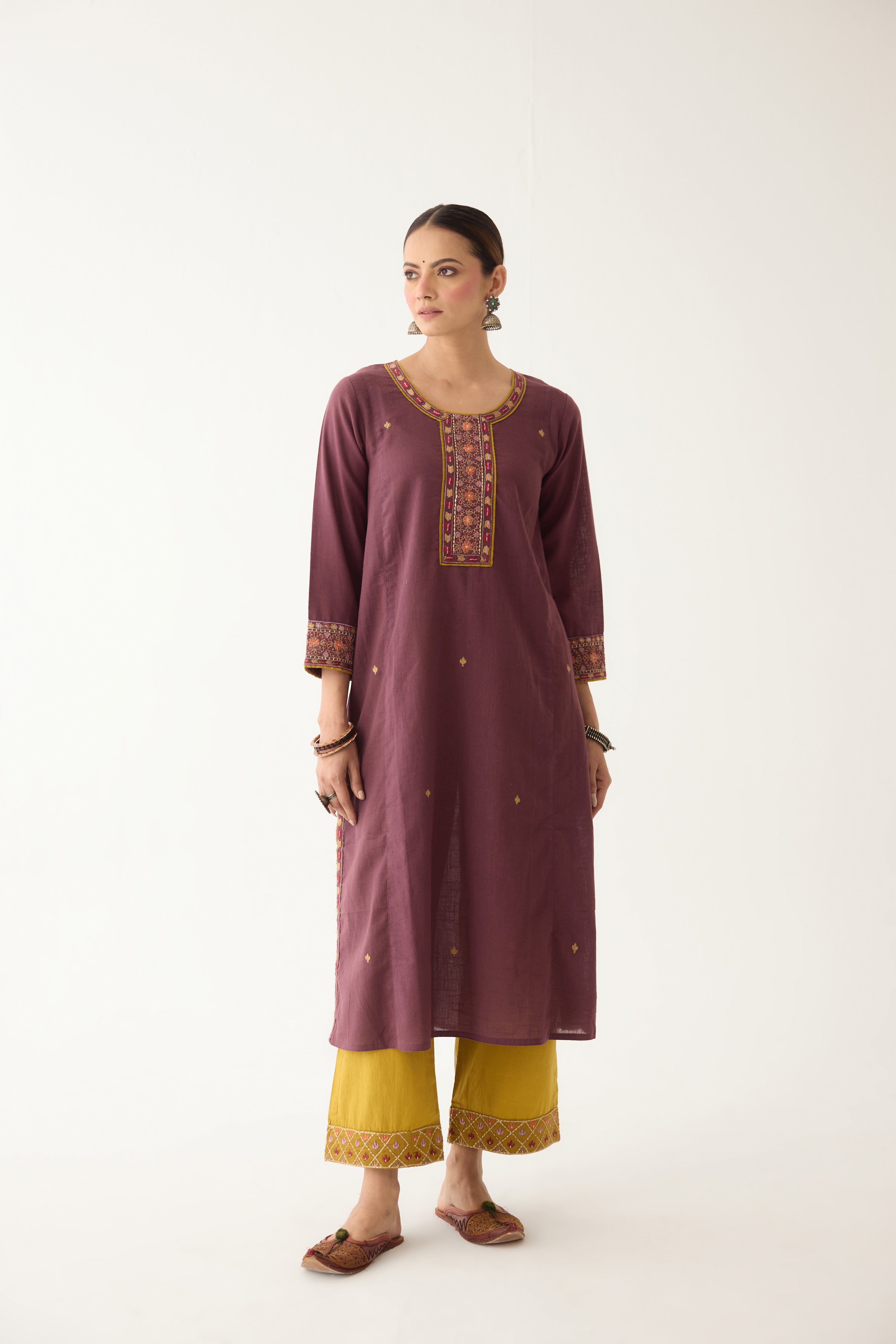 Elena Pant Mustard (9997422821675)