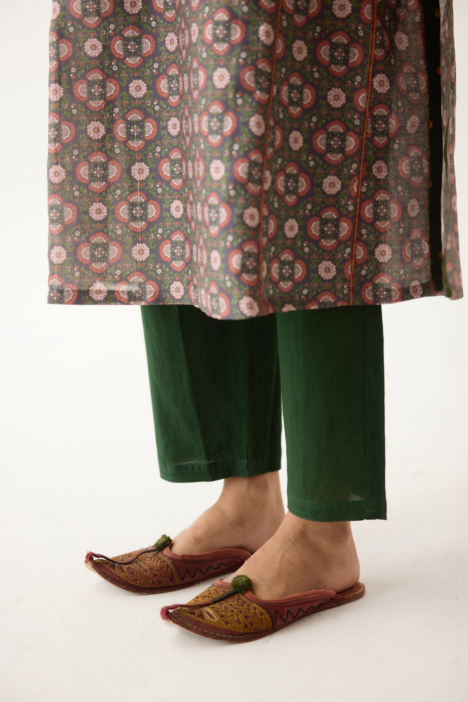 Adya Kurta Grey/ Green (Set of 3) (9996706873643)