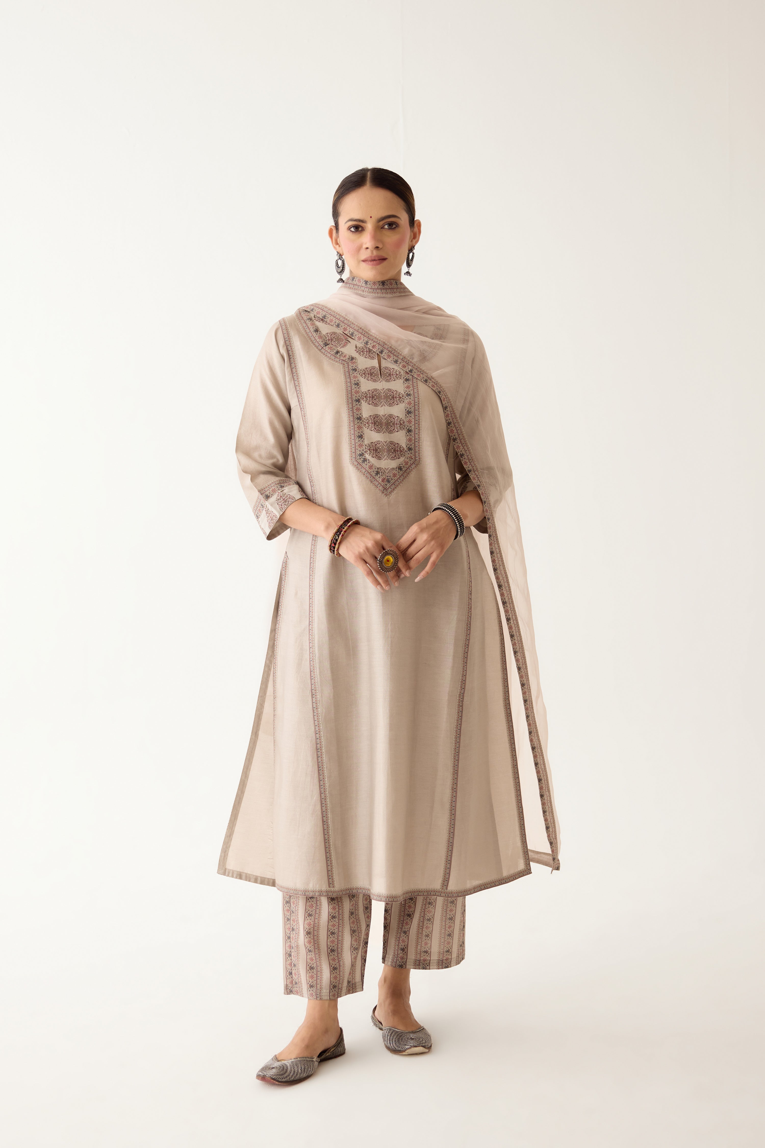 Rozana Kurta Light/ Grey (Set of 3) (9996973343019)