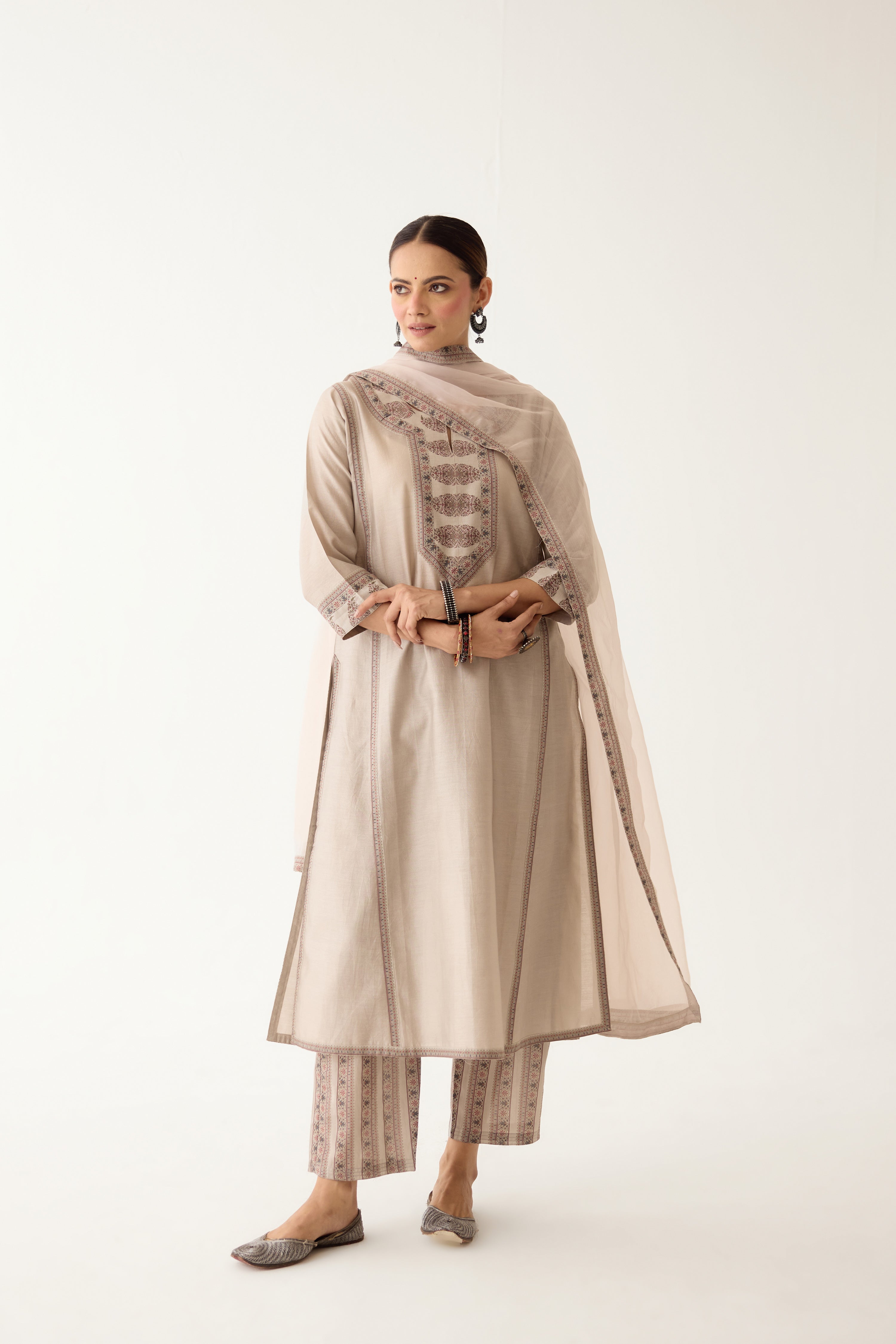Rozana Kurta Light/ Grey (Set of 3) (9996973343019)