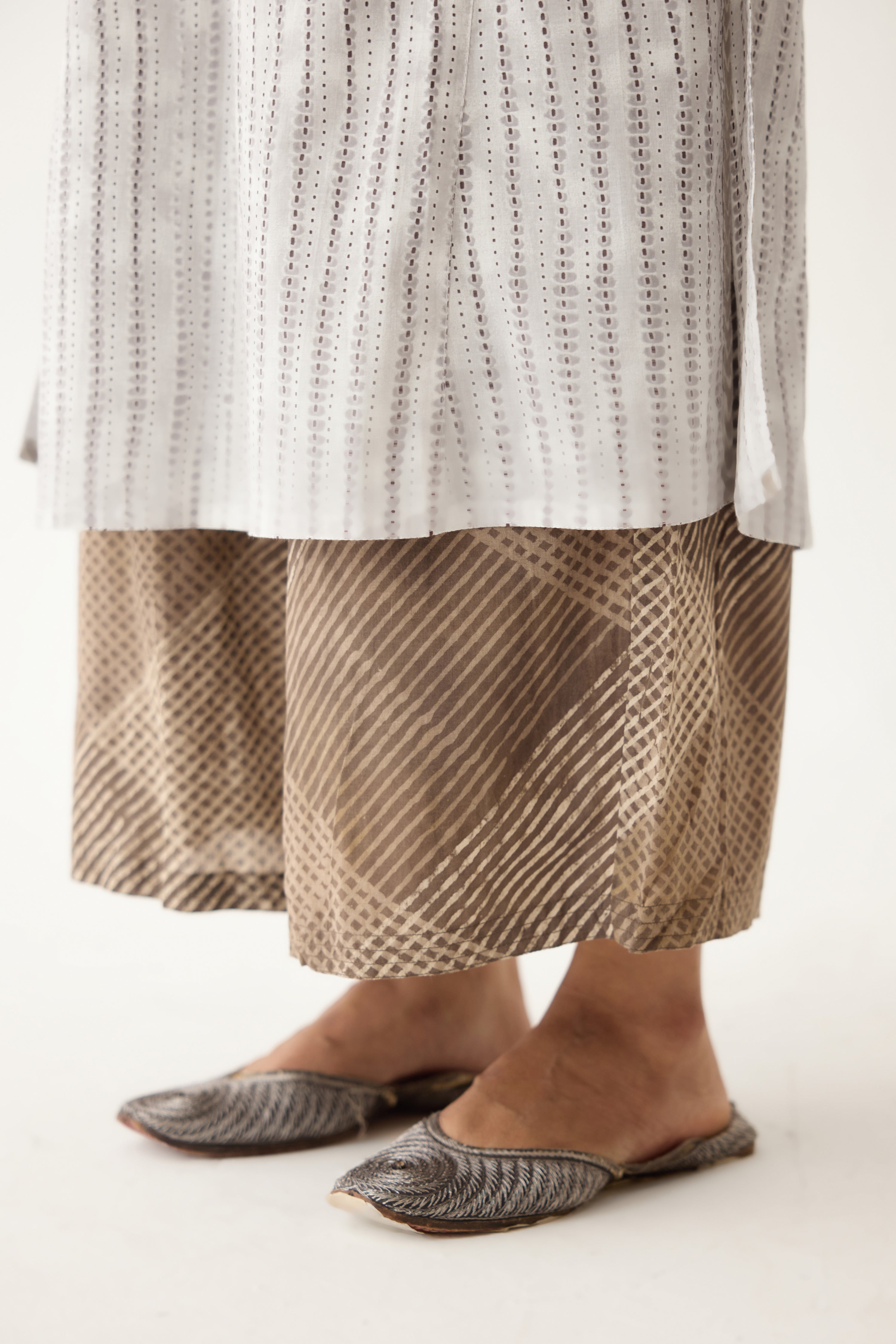 Rozana Kurta Light Grey/ Brown (Set of 3) (9996404293931)