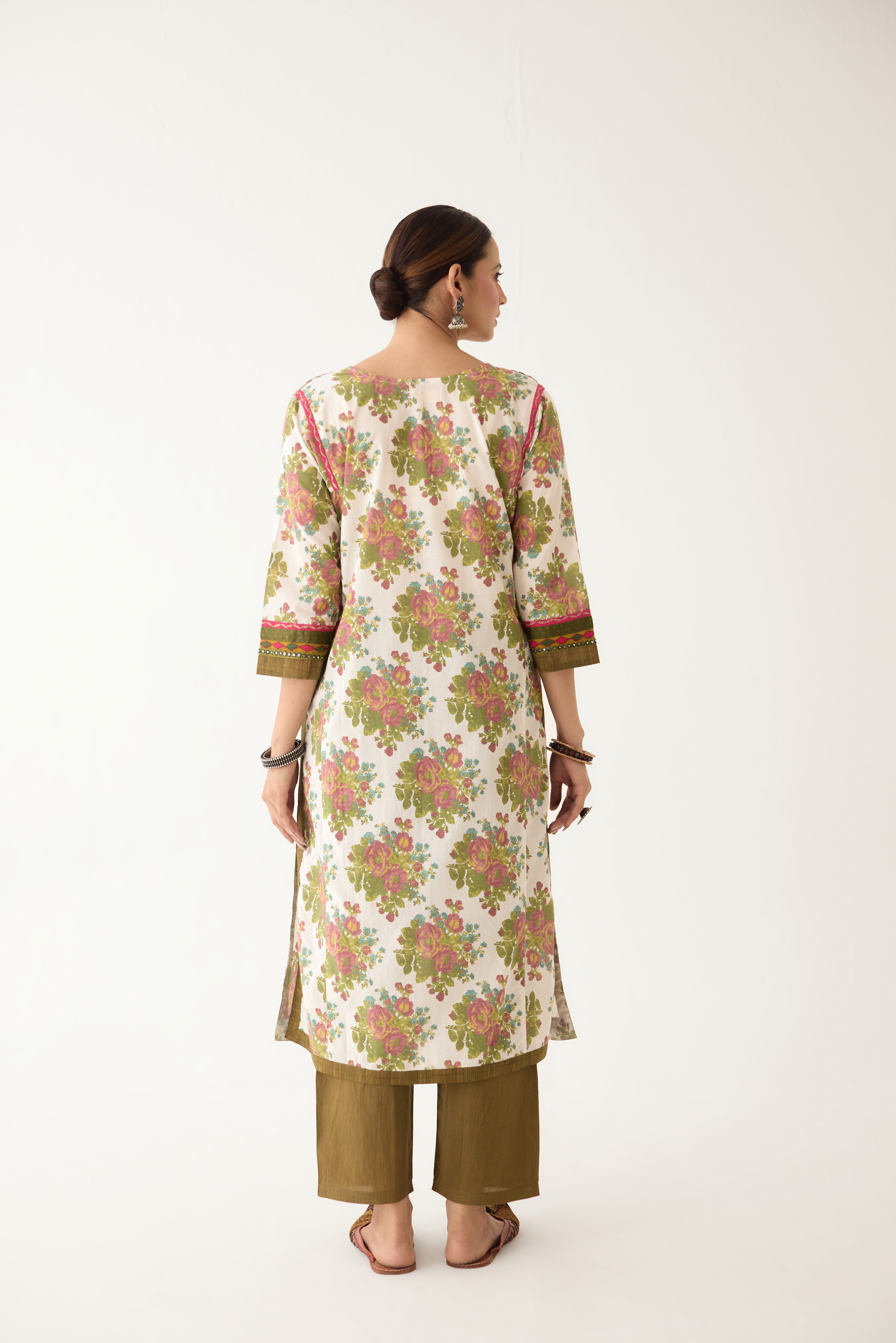 Rozana Kurta Cream/ Blush (Set of 3) (9996199264555)