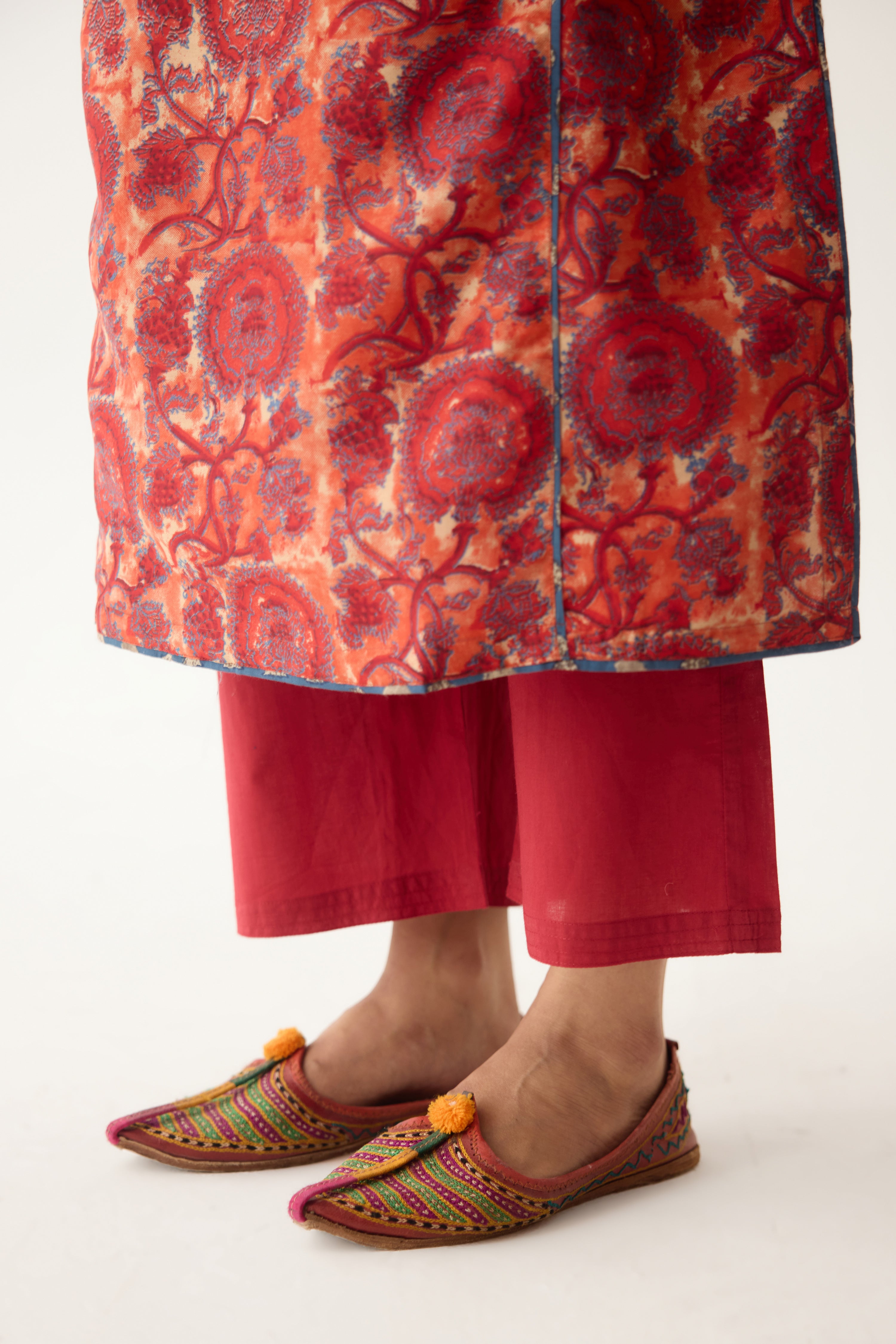 Rozana Kurta Red/ Orange (Set of 3) (9997127123243)