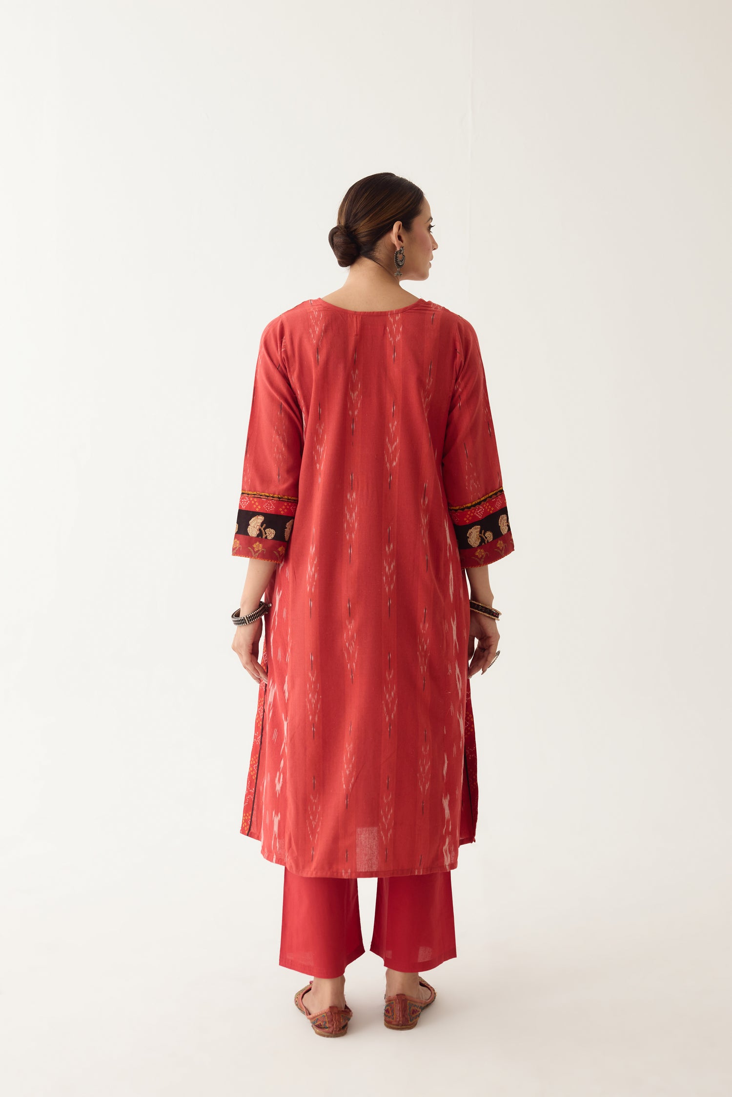 Rozana Kurta Red/ Orange (Set of 3) (9996724797739)