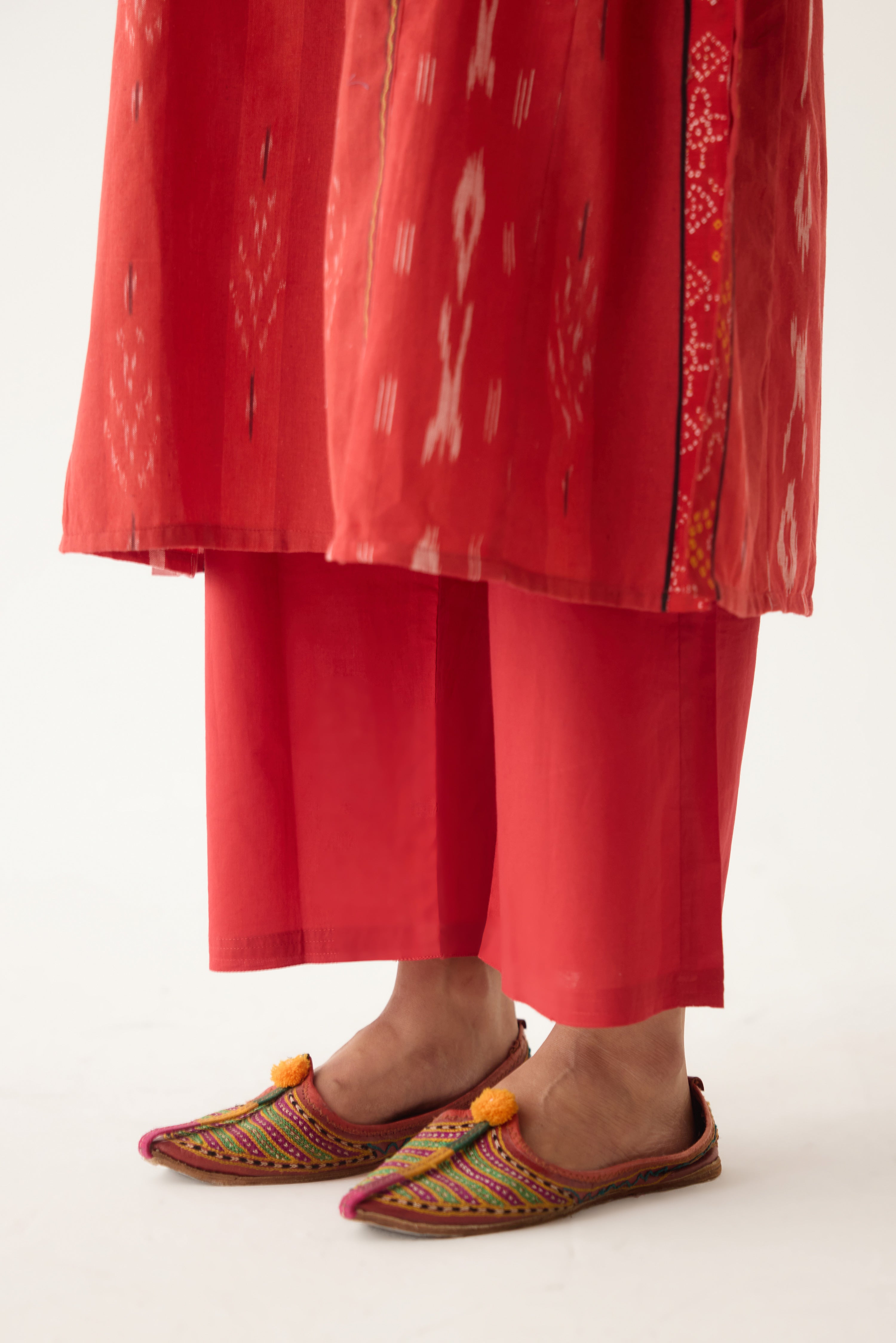 Rozana Kurta Red/ Orange (Set of 3) (9996724797739)