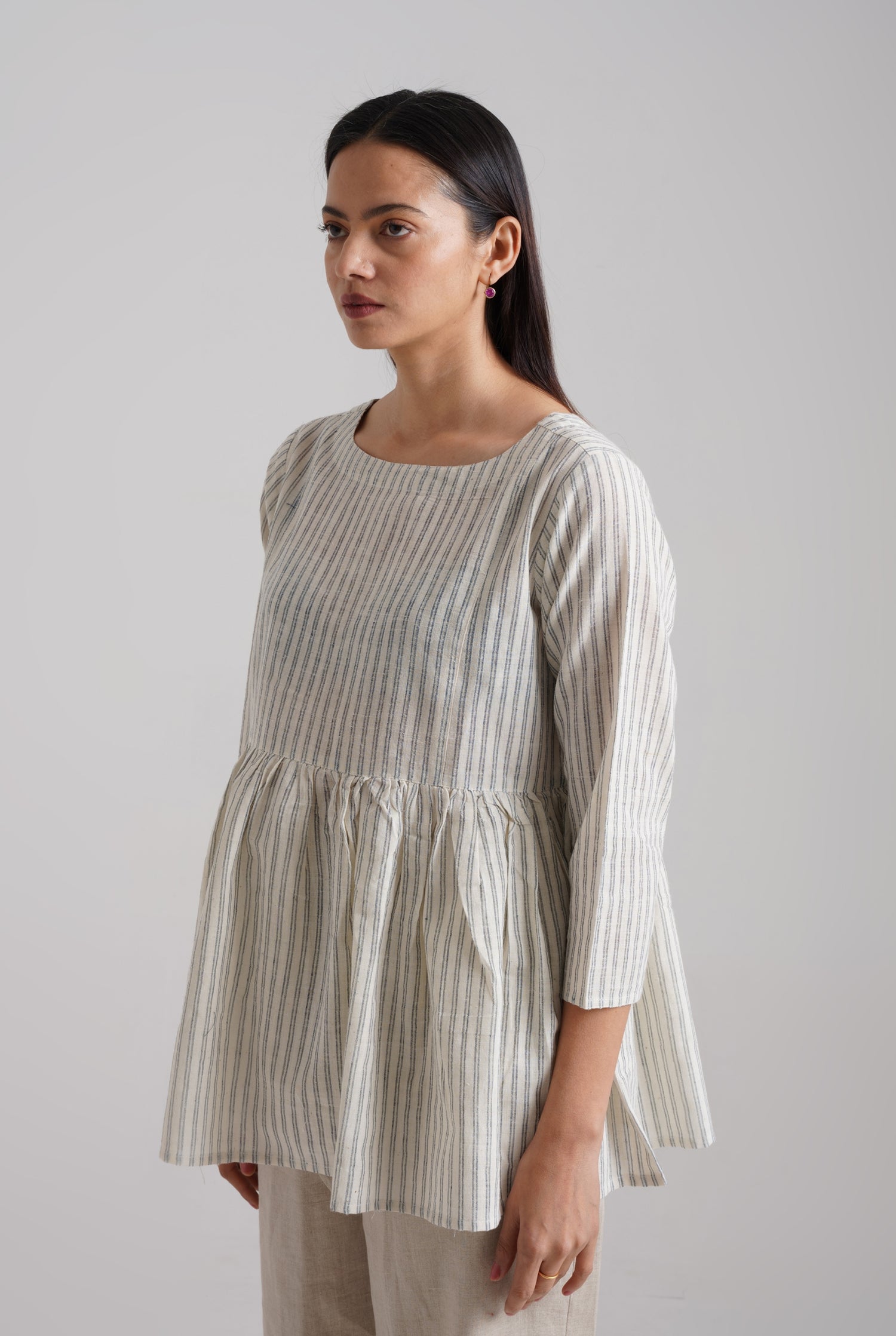 Luna Top Cream Striped (8053943959851)