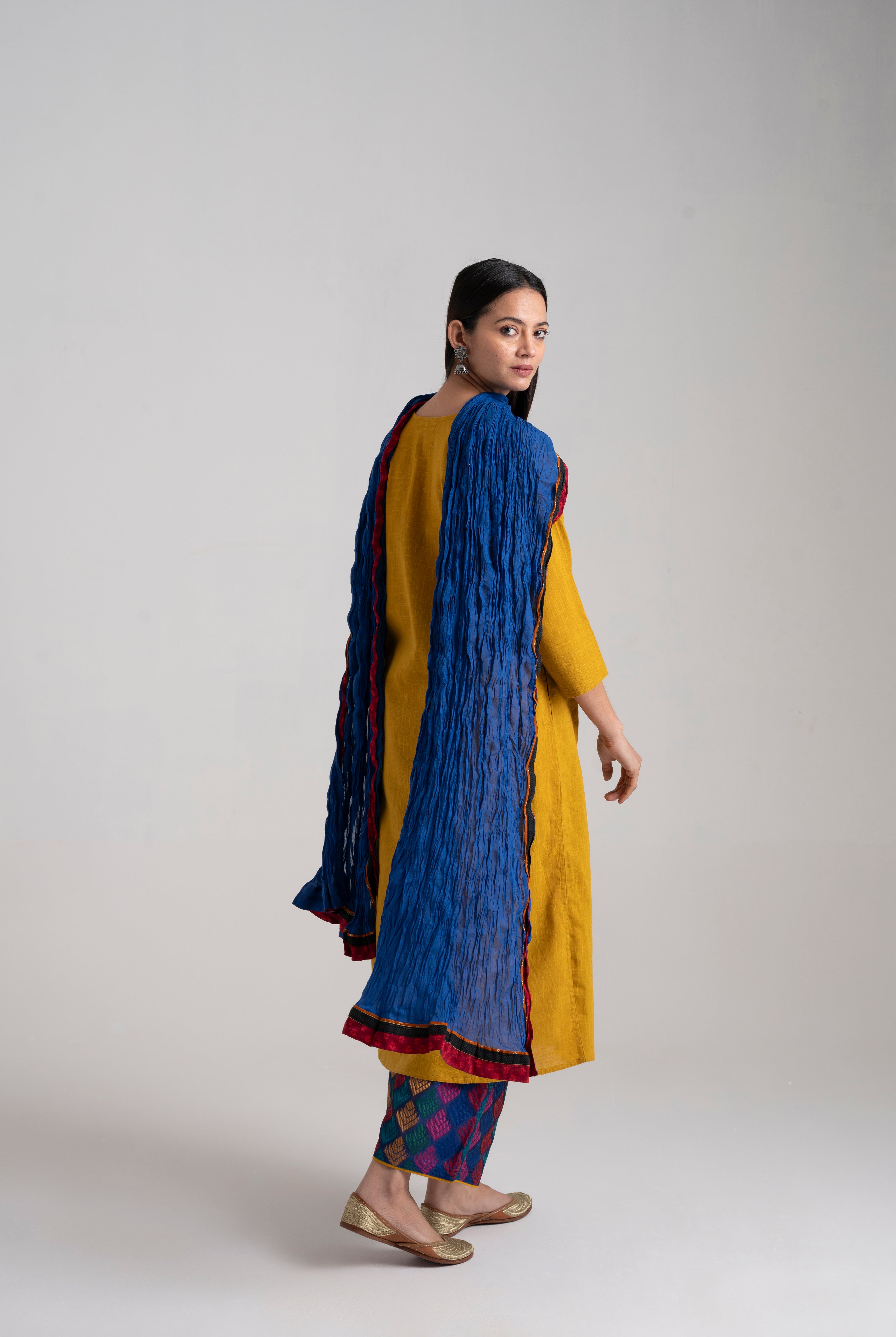 Adani Kurta Mustard (8957448126763)