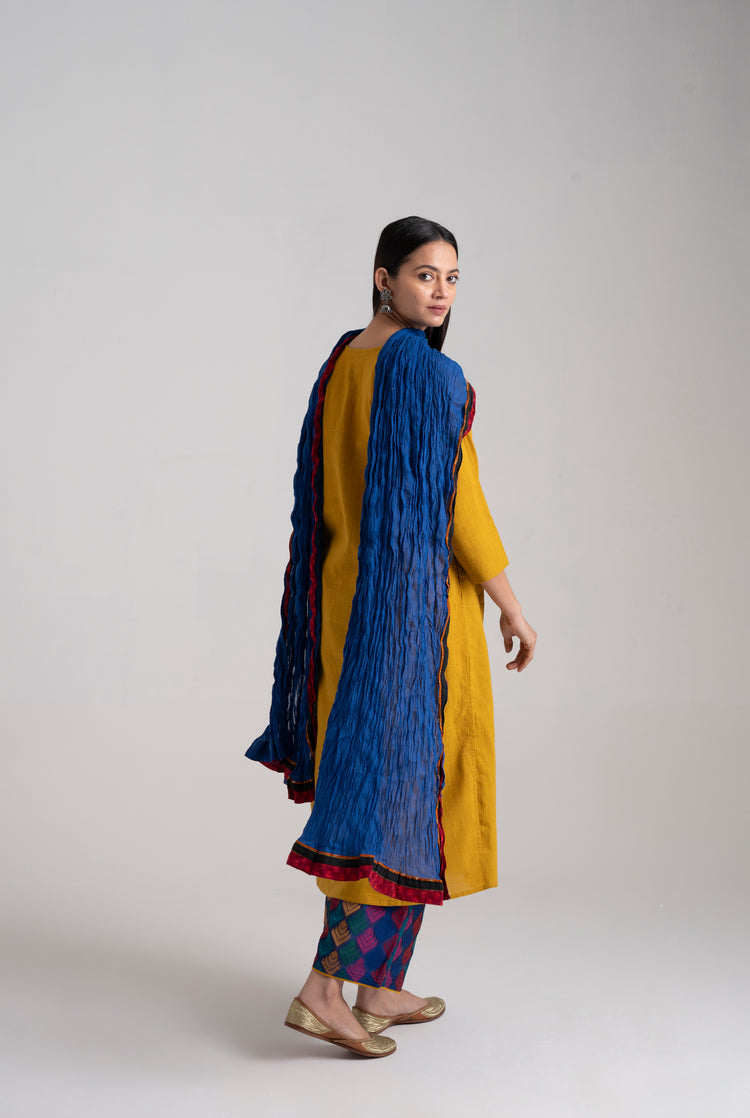 Adani Kurta Mustard (8957448126763)