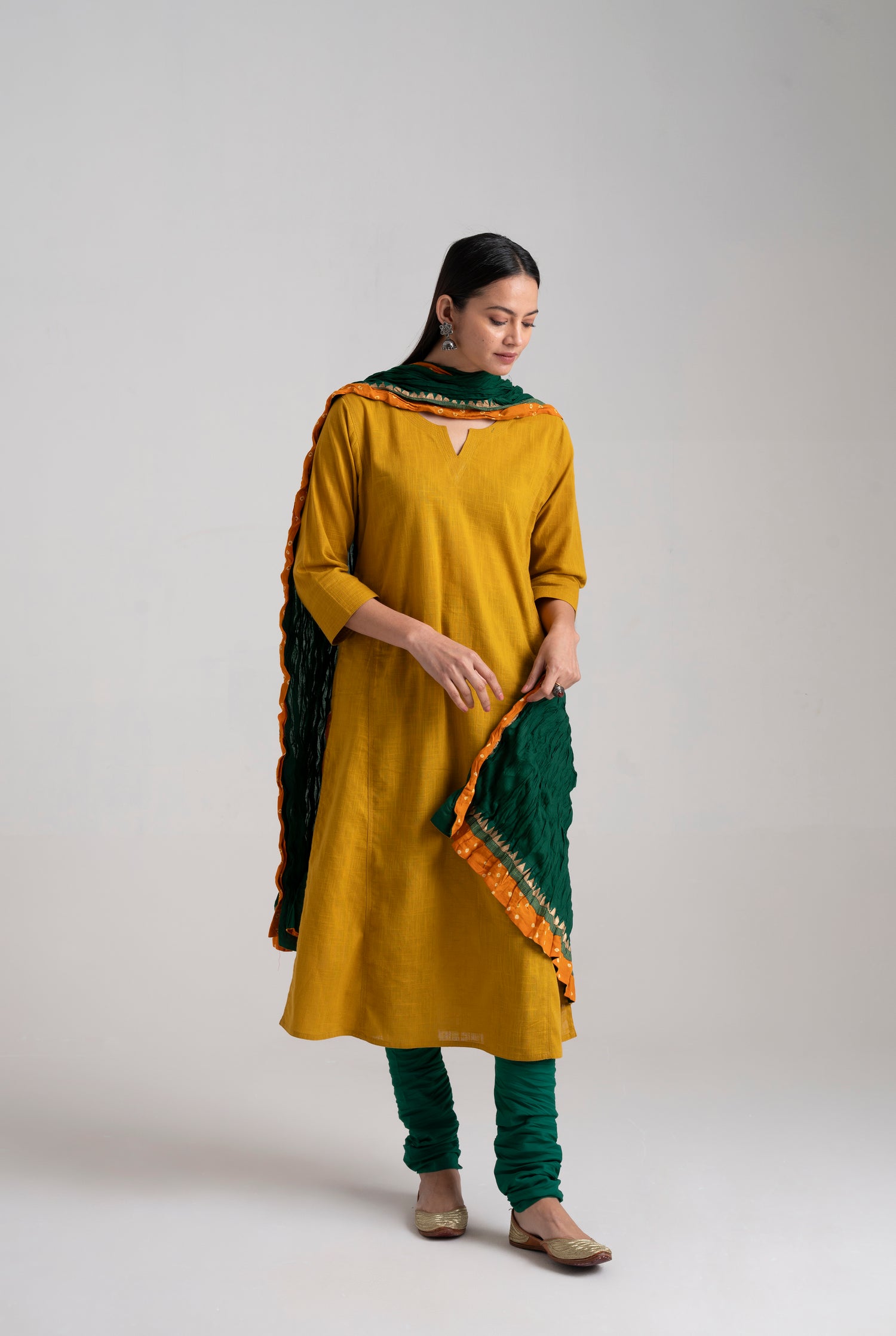 Adani Kurta Mustard (8957448126763)