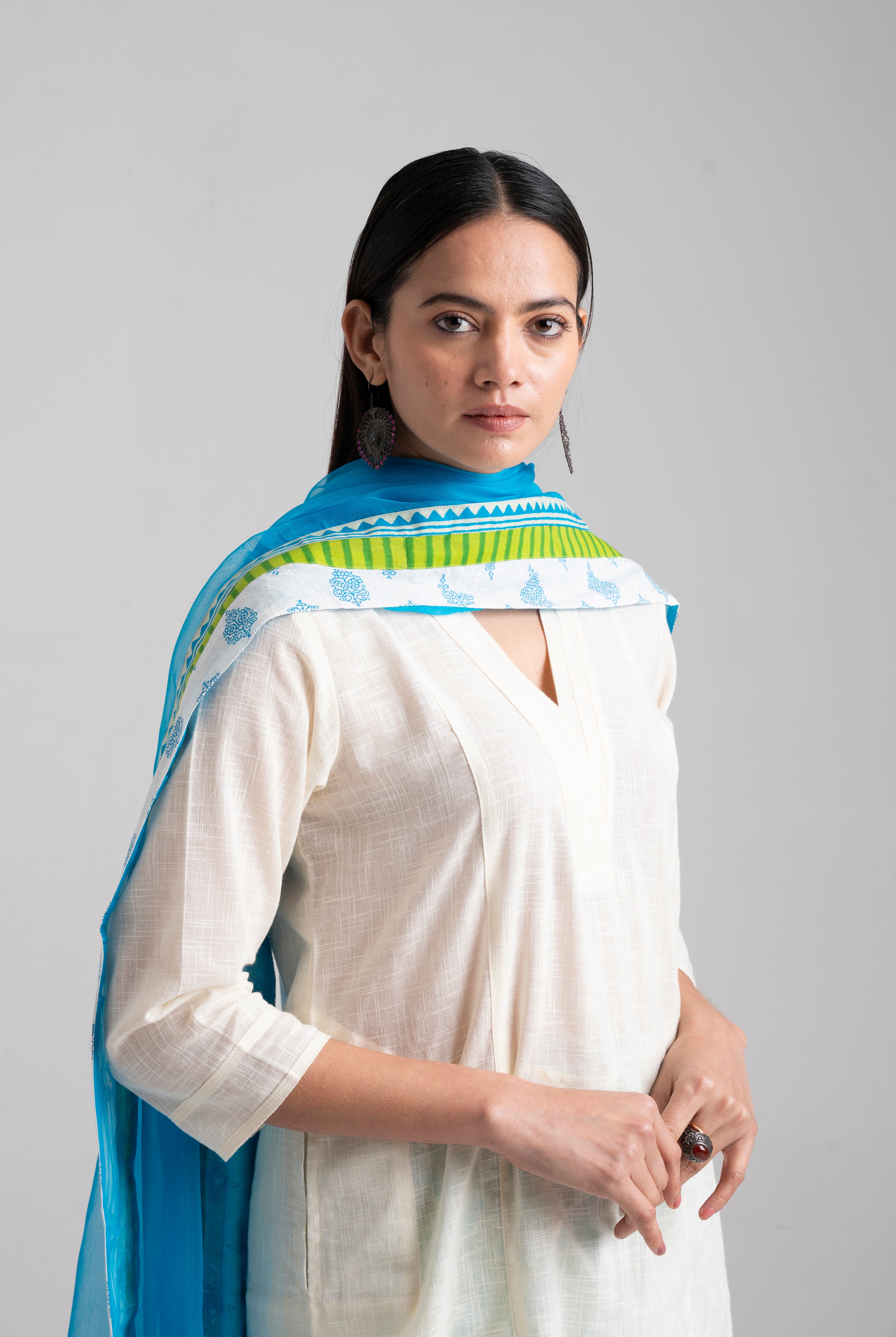 Rozana Essentials - Pant & Dupatta (Set of 2) (8957315416363)