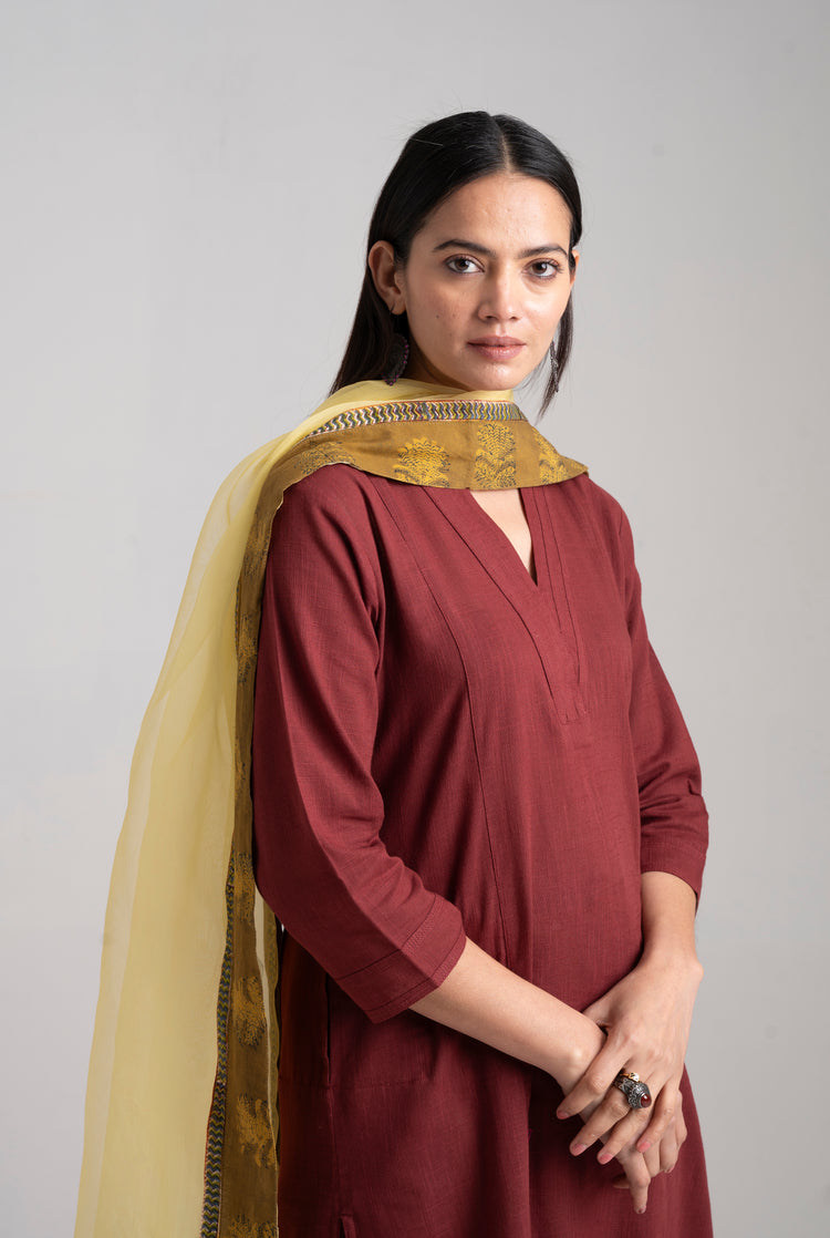 Rozana Essentials - Pant & Dupatta (Set of 2) (8957312139563)