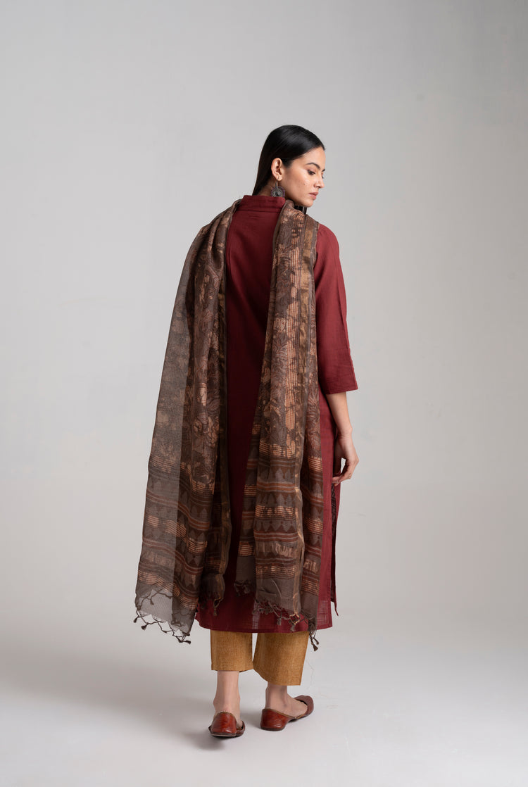 Rozana Essentials - Pant & Dupatta (Set of 2) (8957358342443)