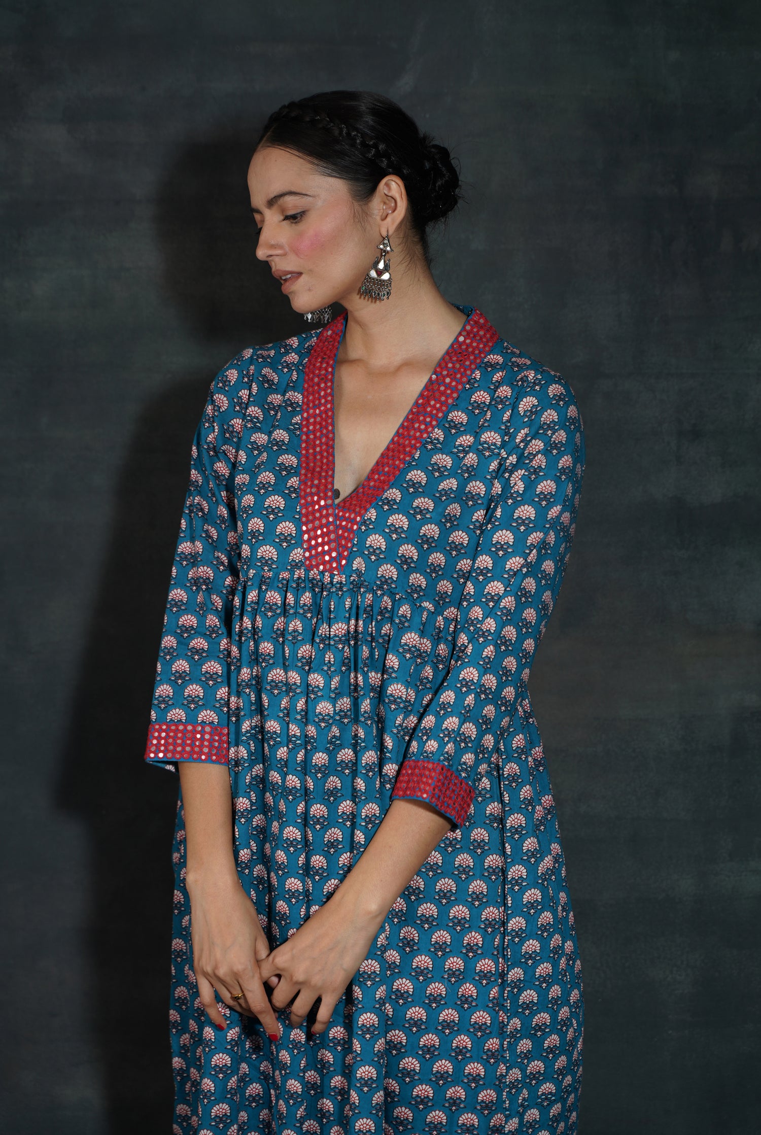 Soha Kurta Cobalt (7152937992239)