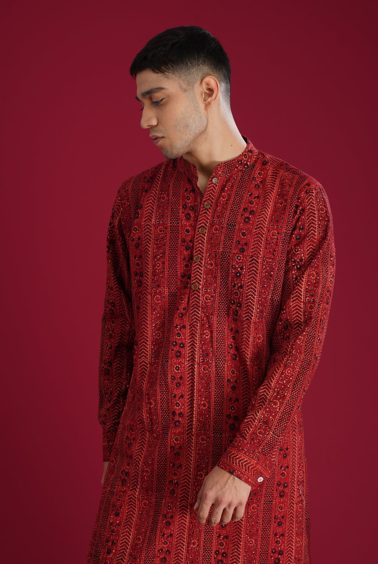 Rozana Kurta Red (7135810093103)