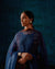 Naaz Choga Kurta Wine Cream Blue (7152335978543)
