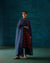 Naaz Choga Kurta Wine Cream Blue (7152335978543)