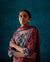 Naaz Yoke Kurta Wine Cream Indigo (7152339976239)