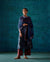 Rozana Chiffon Dupatta Dark Blue (7152367599663)
