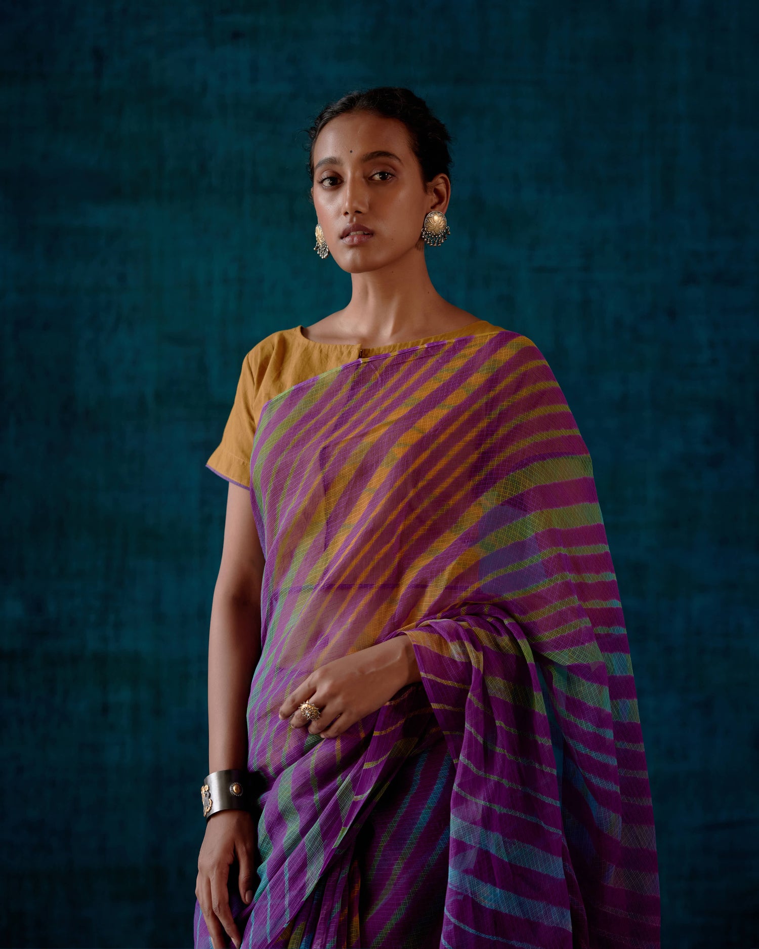 Rozana Saree Purple (7153444192303)
