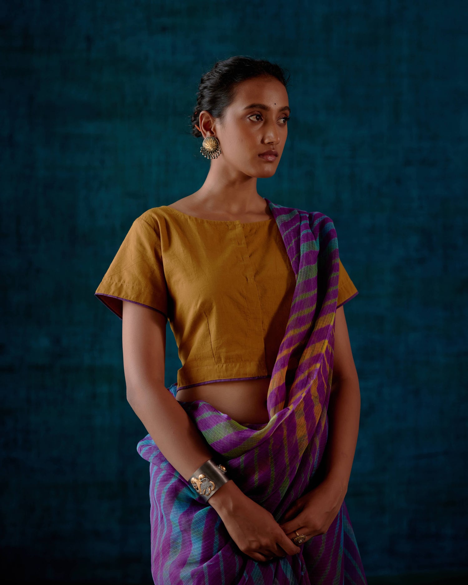 Rozana Blouse Ochre (7153461887023)
