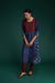 Rozana Bottom Maroon Blue (7152344858671)