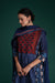 Rozana Cotton Crinkled Dupatta Dark Blue (7152376283183)
