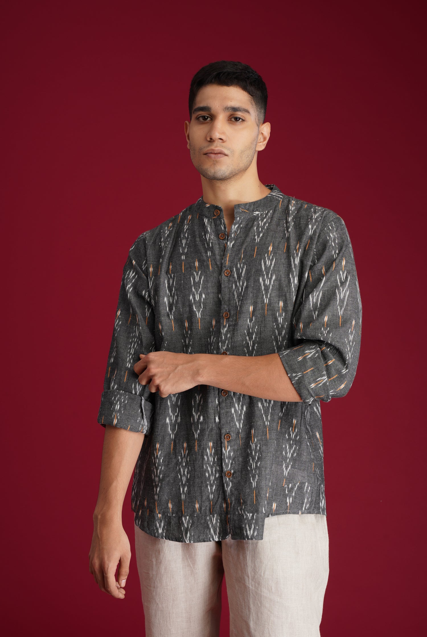 Rozana Shirt Grey (7135807766575)
