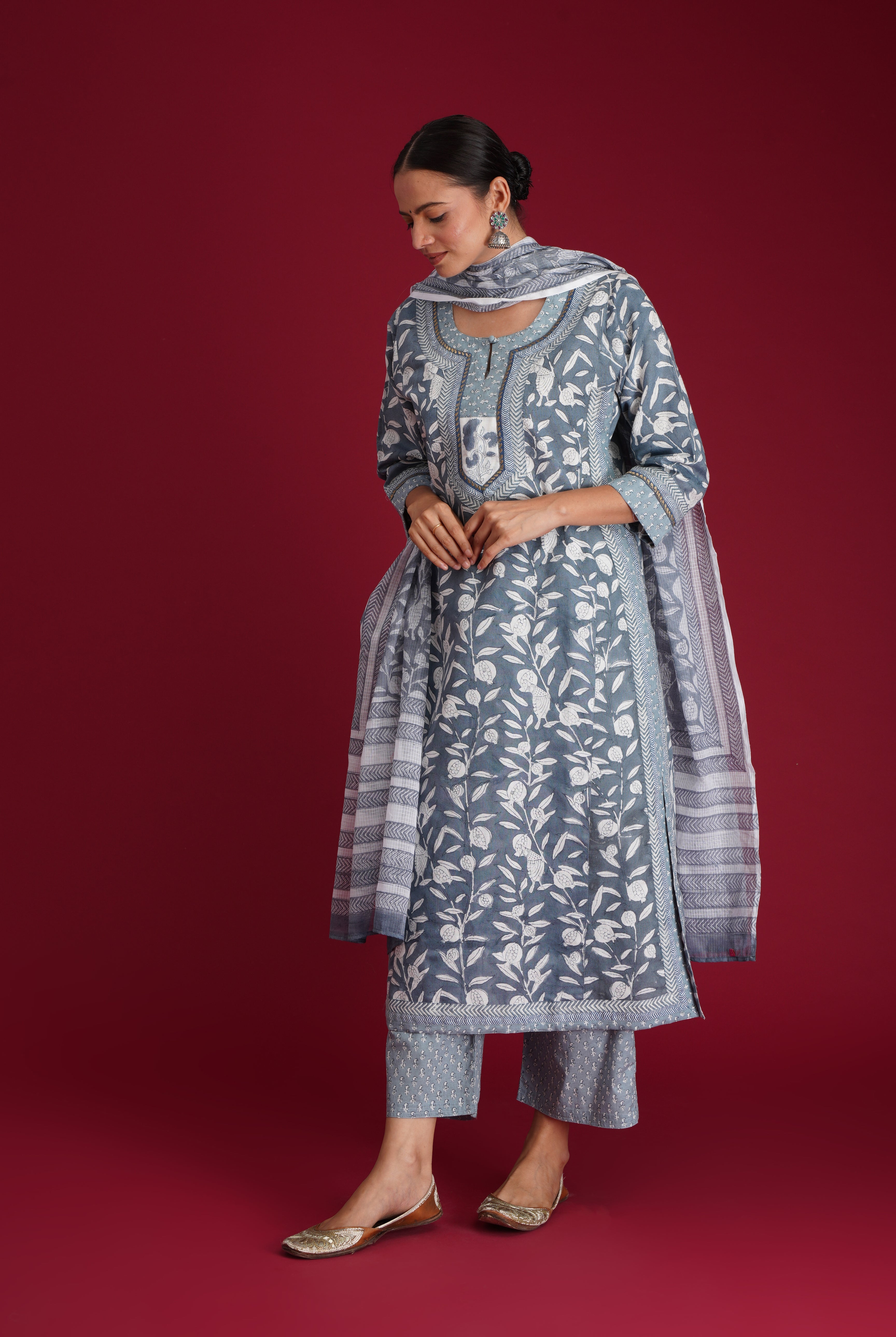 Anu Kurta Steel Blue (7135681249327)
