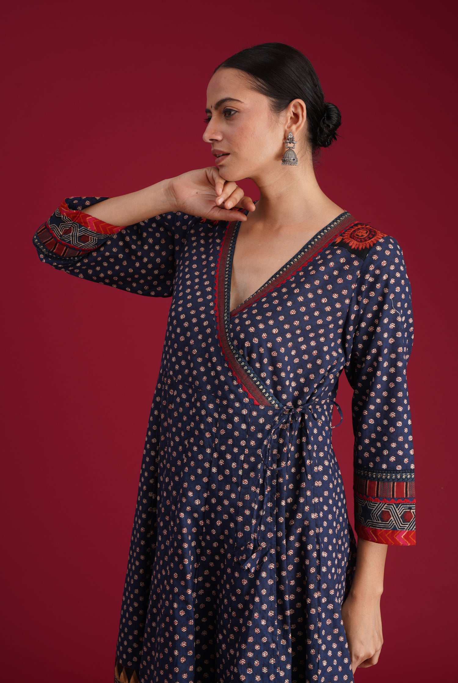 Nargis Kurta Dark Blue (7135684919343)