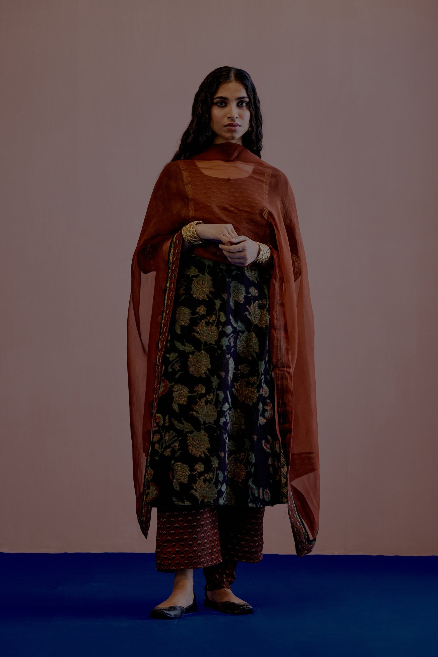 Yoke Kurta Black Rust (8006264193323)