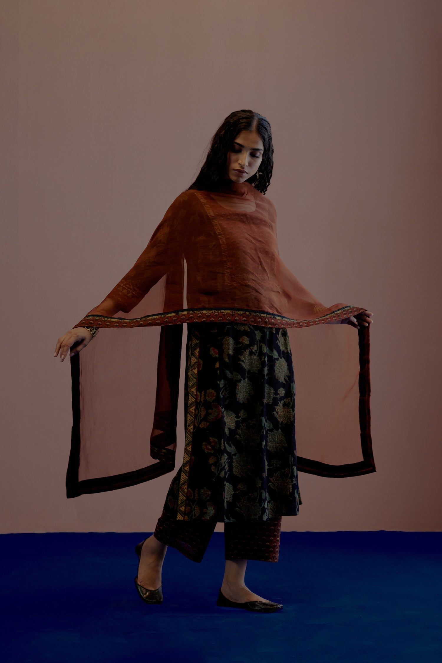 Yoke Kurta Black Rust (8006264193323)