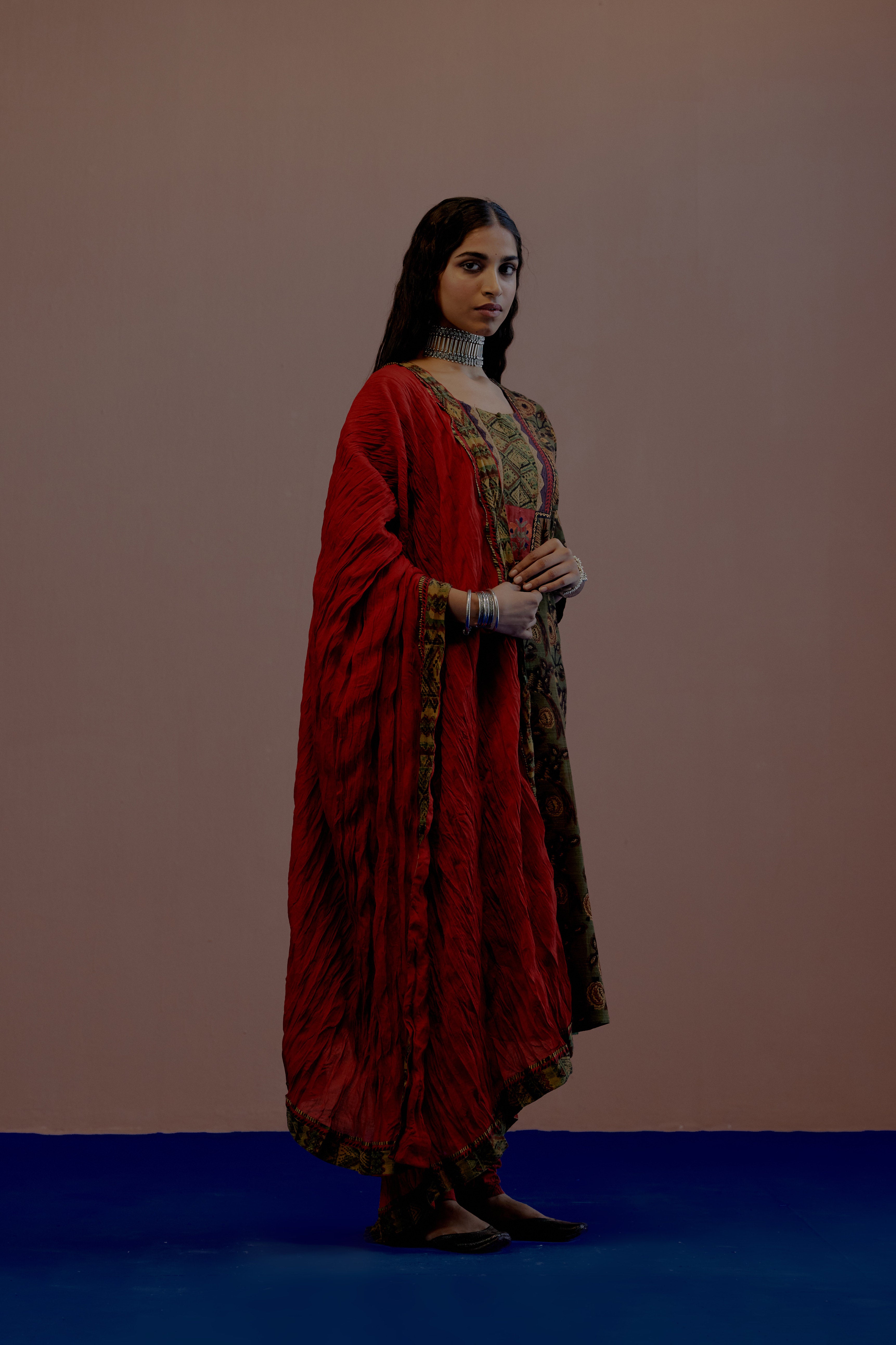 Yoke Kurta Bottle Green (8006178242859)