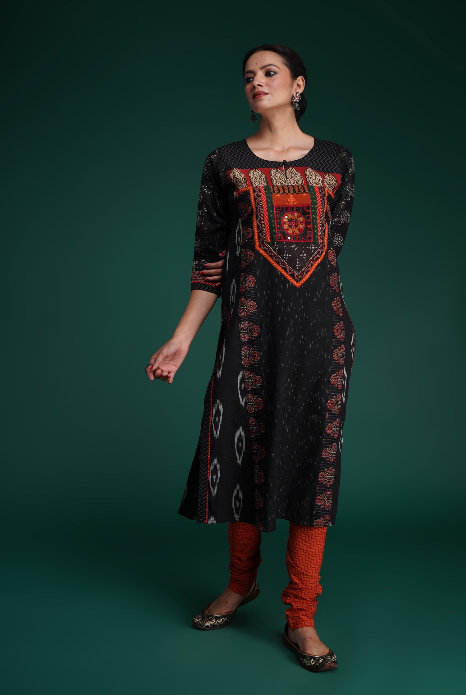 Rozana Bottom Rust Lehar (7152348659759)