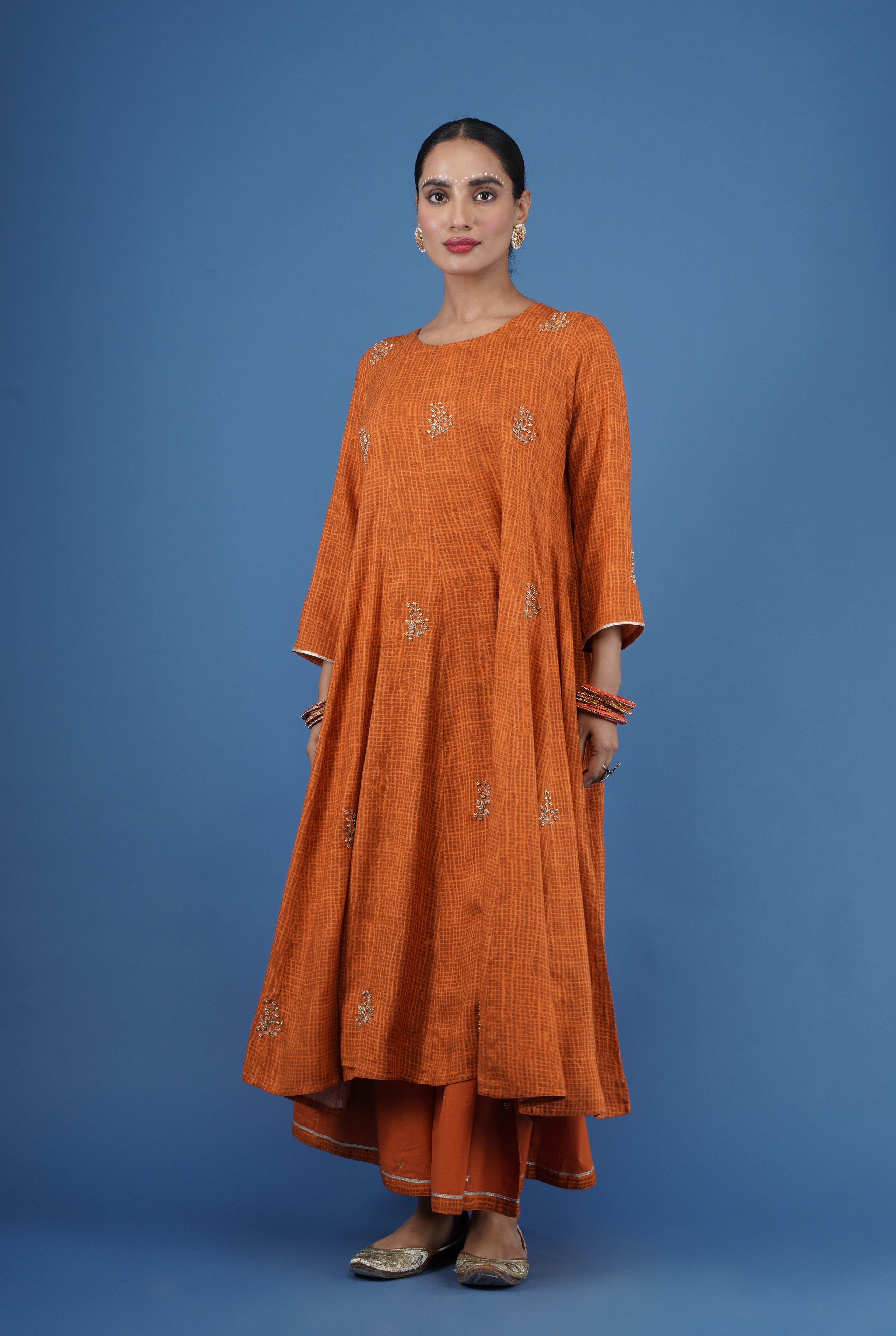 Mehtab Kurta Rust (8053940945195)