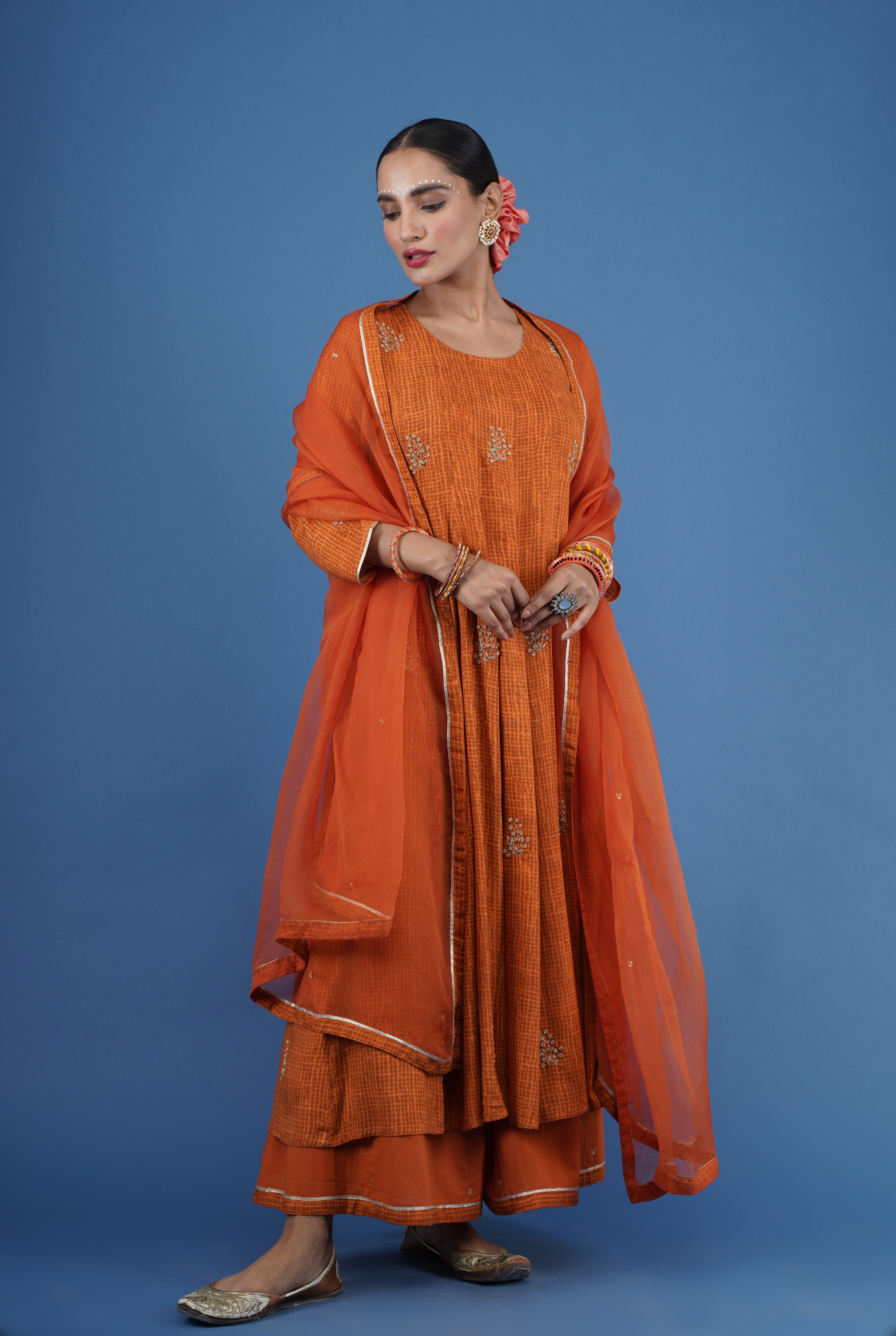Mehtab Kurta Rust (8053940945195)