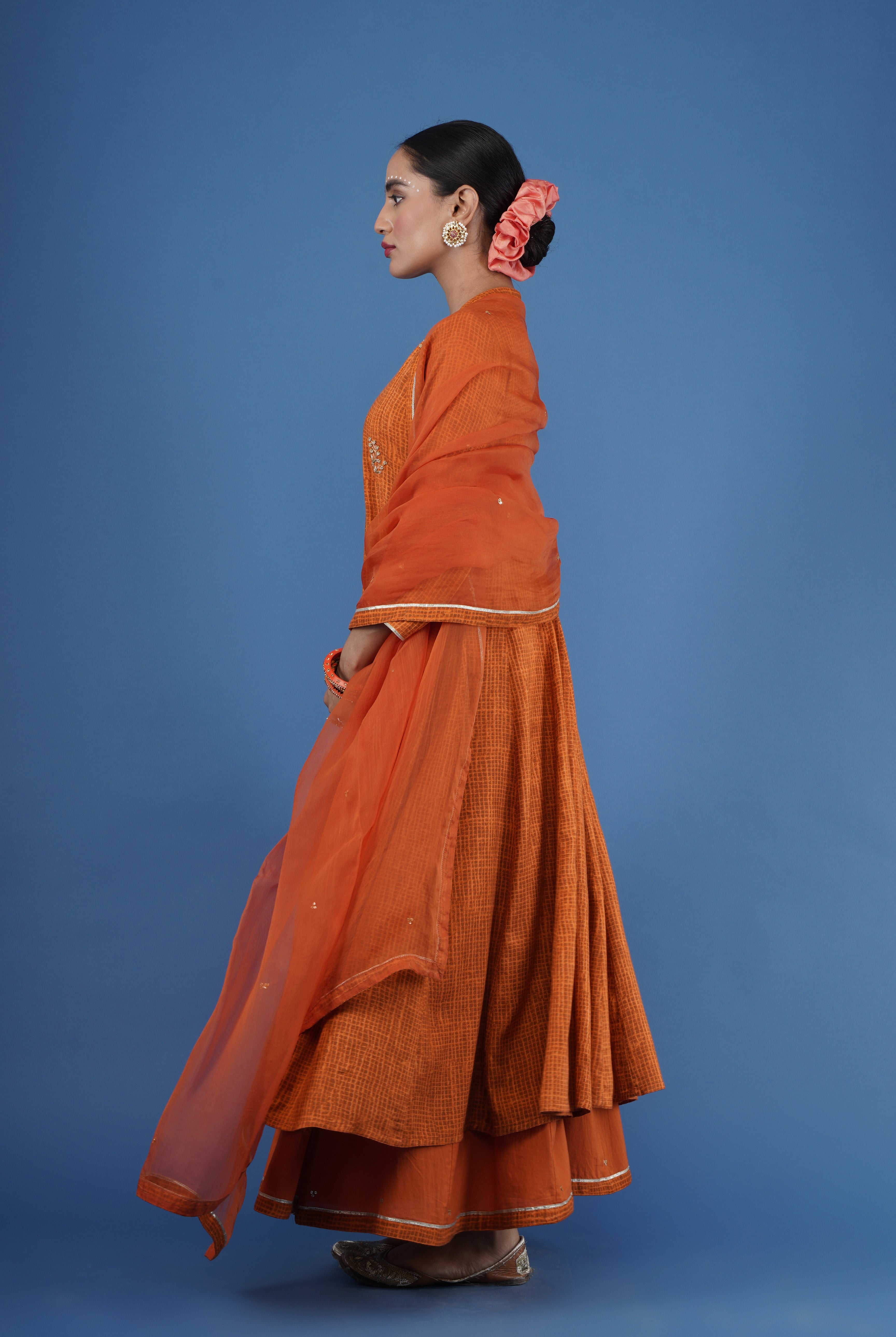 Mehtab Kurta Rust (8053940945195)