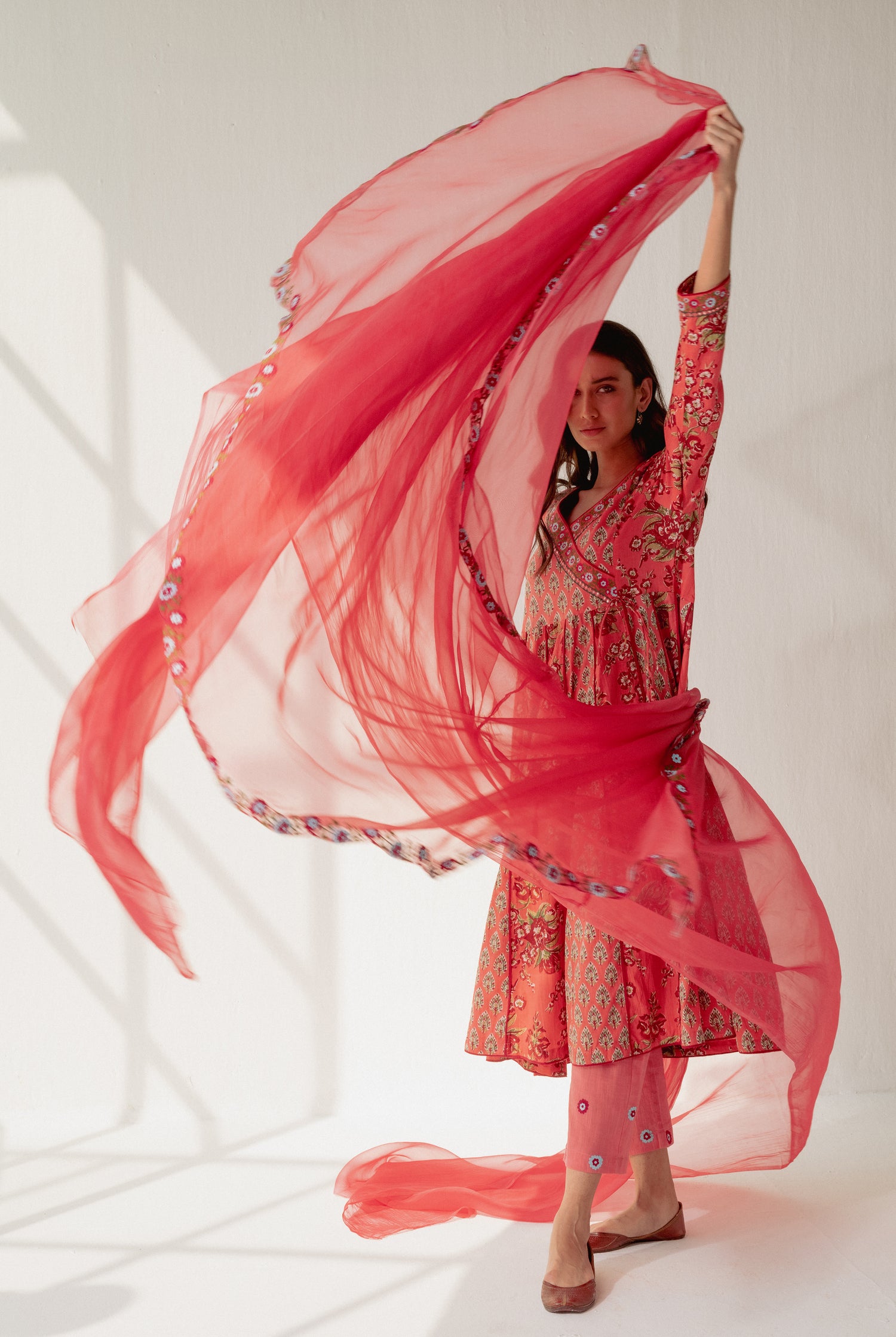 Kia Dupatta Peach (8165077516587)
