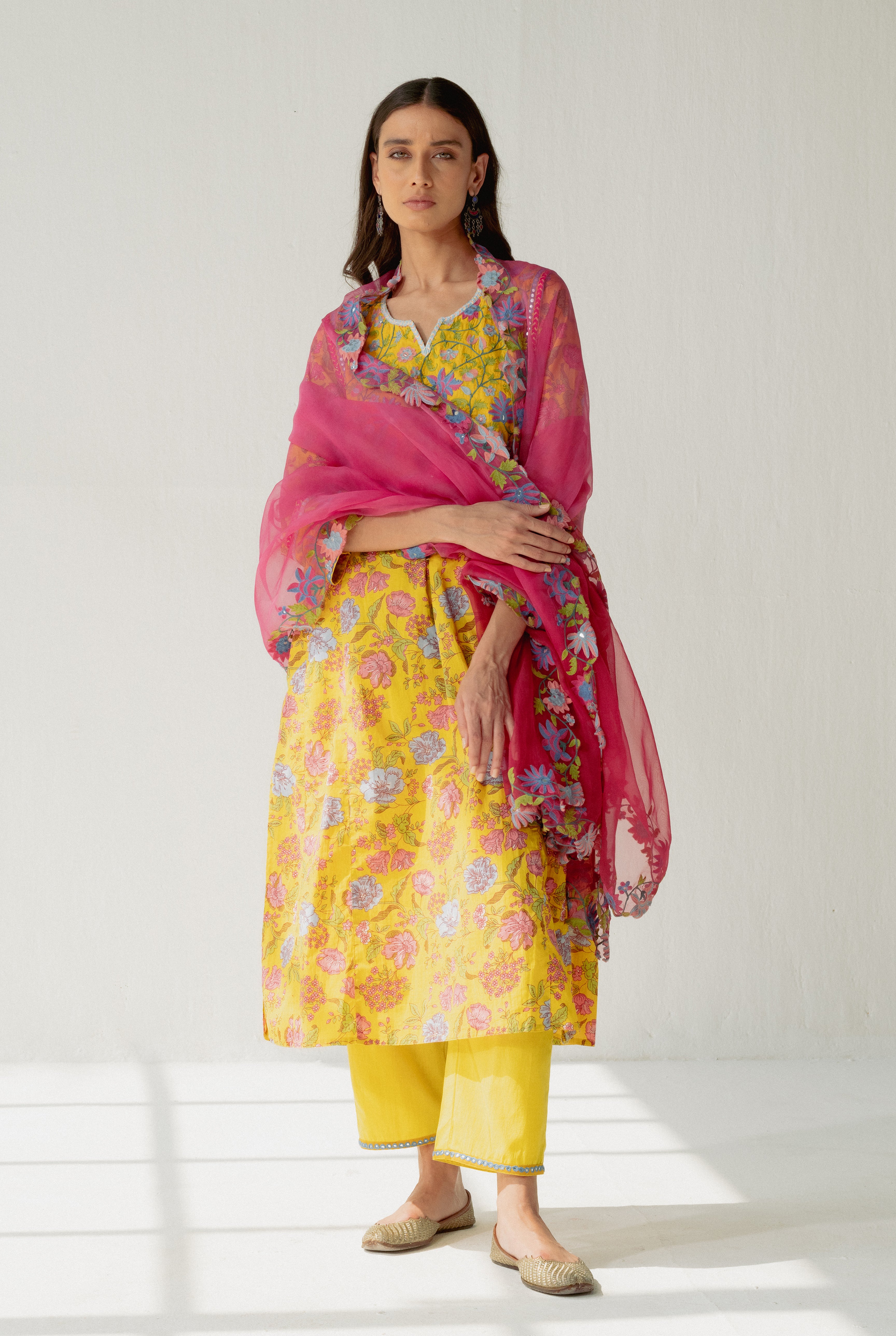 Adah Kurta Yellow (8164733616427)