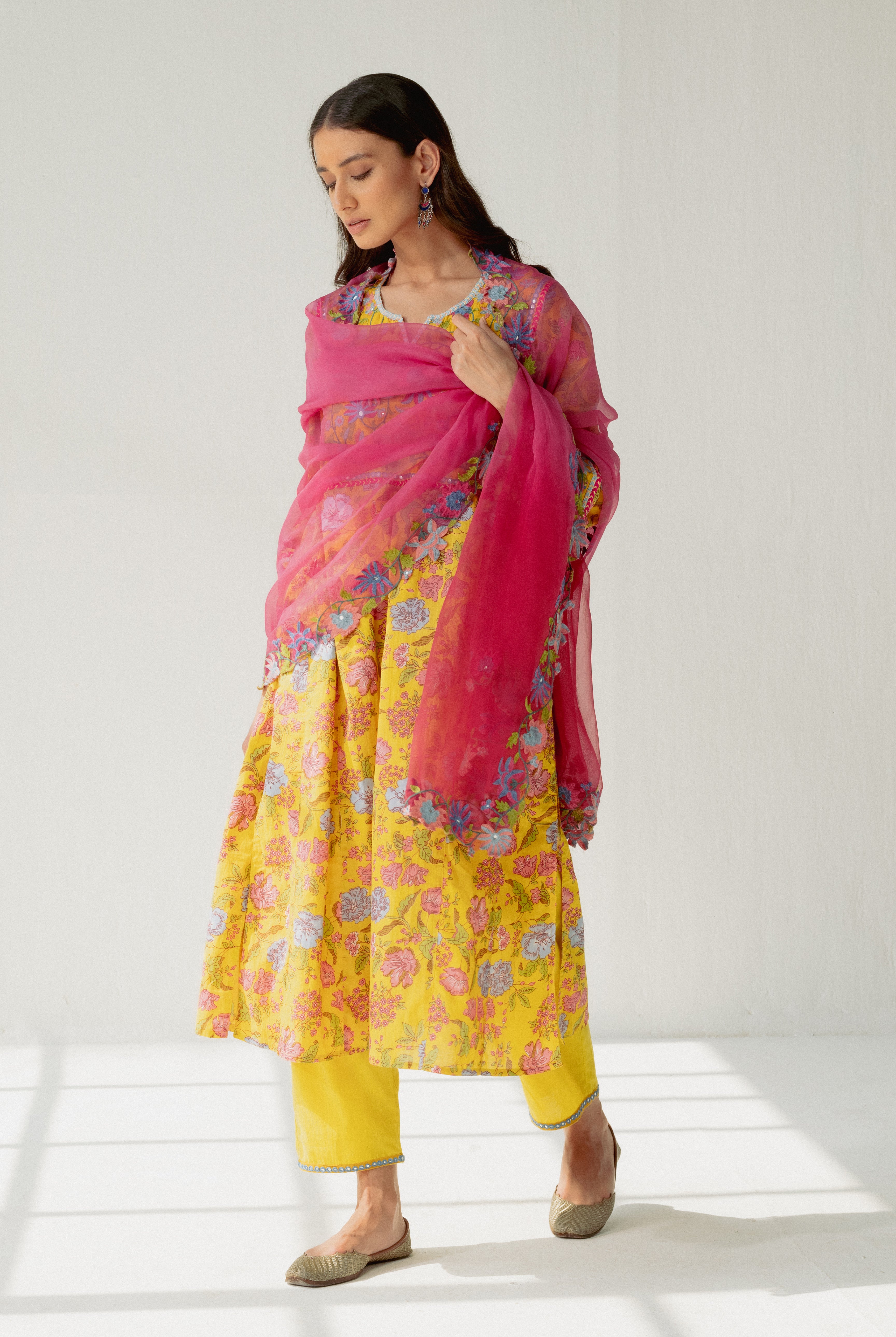 Adah Kurta Yellow (8164733616427)