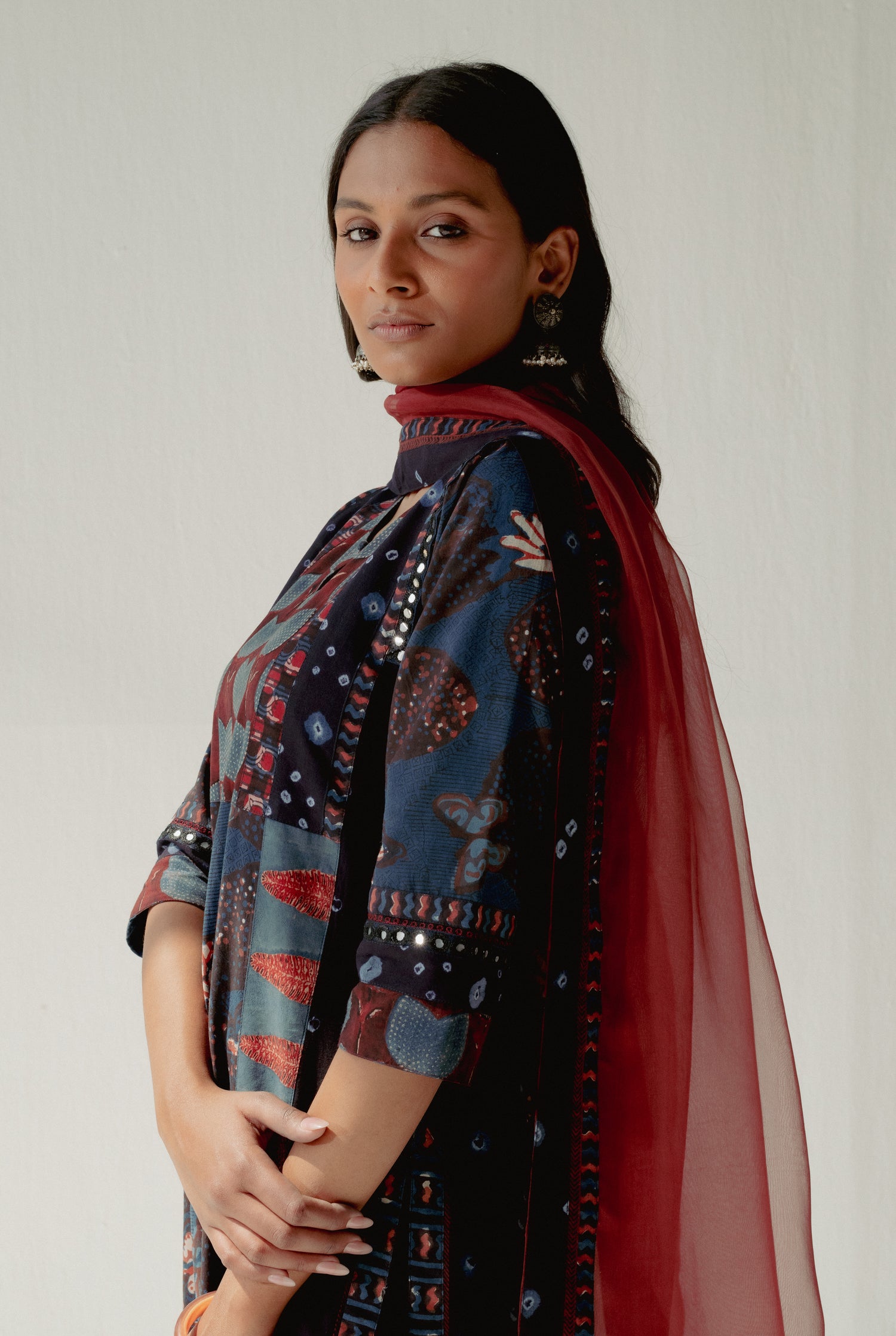 Rozana Chiffon Dupatta Maroon (8161916354859)