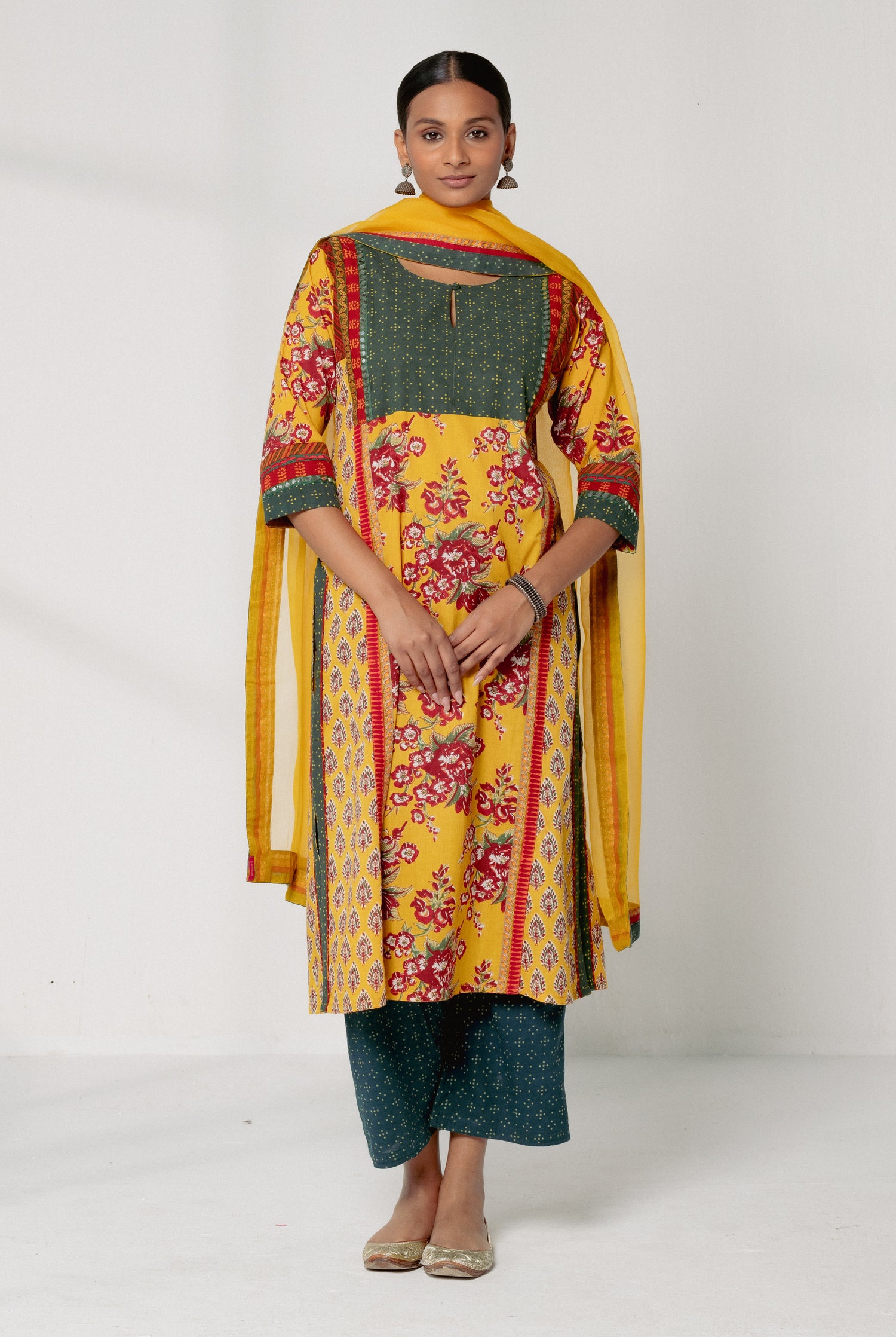 Kashi Kurta Mustard Green (8161779843371)