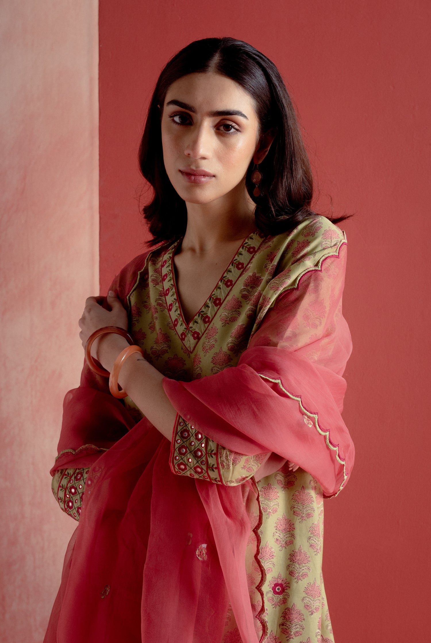 Leela Dupatta Blush Pink (8128275579179)