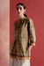 Collar Kurti Off White Green (8163179200811)