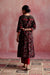 Yoke Kurta Black Maroon (8129263665451)