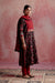 Yoke Kurta Black Maroon (8129263665451)