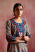 Anu Kurta Grey Maroon (8129261797675)