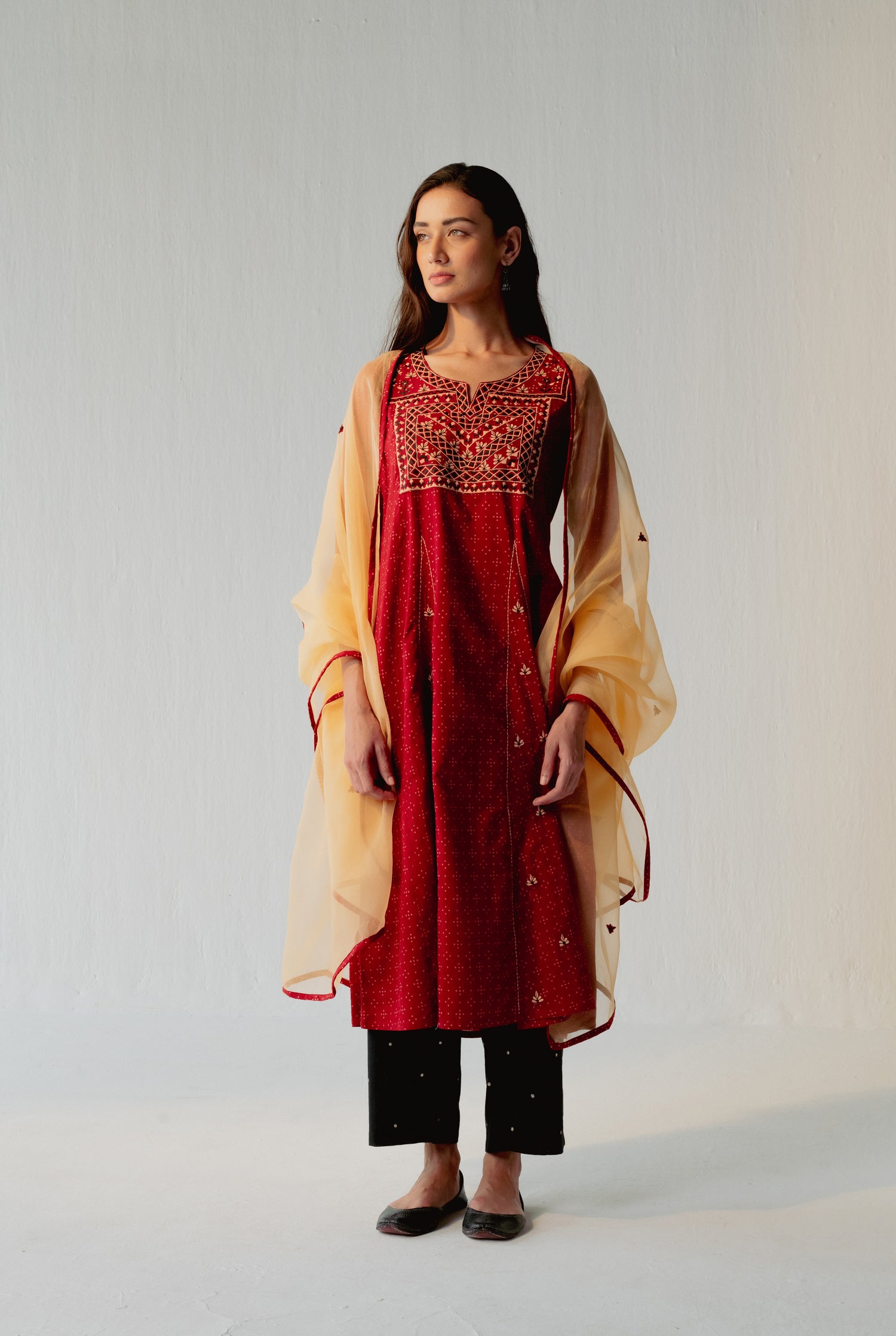 Baruni Kurta Brick Red (8228579934507)