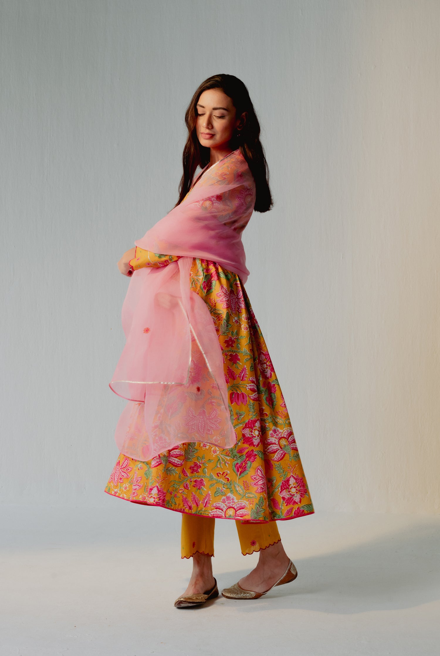 Vintage Dupatta Light Pink (8229091246379)
