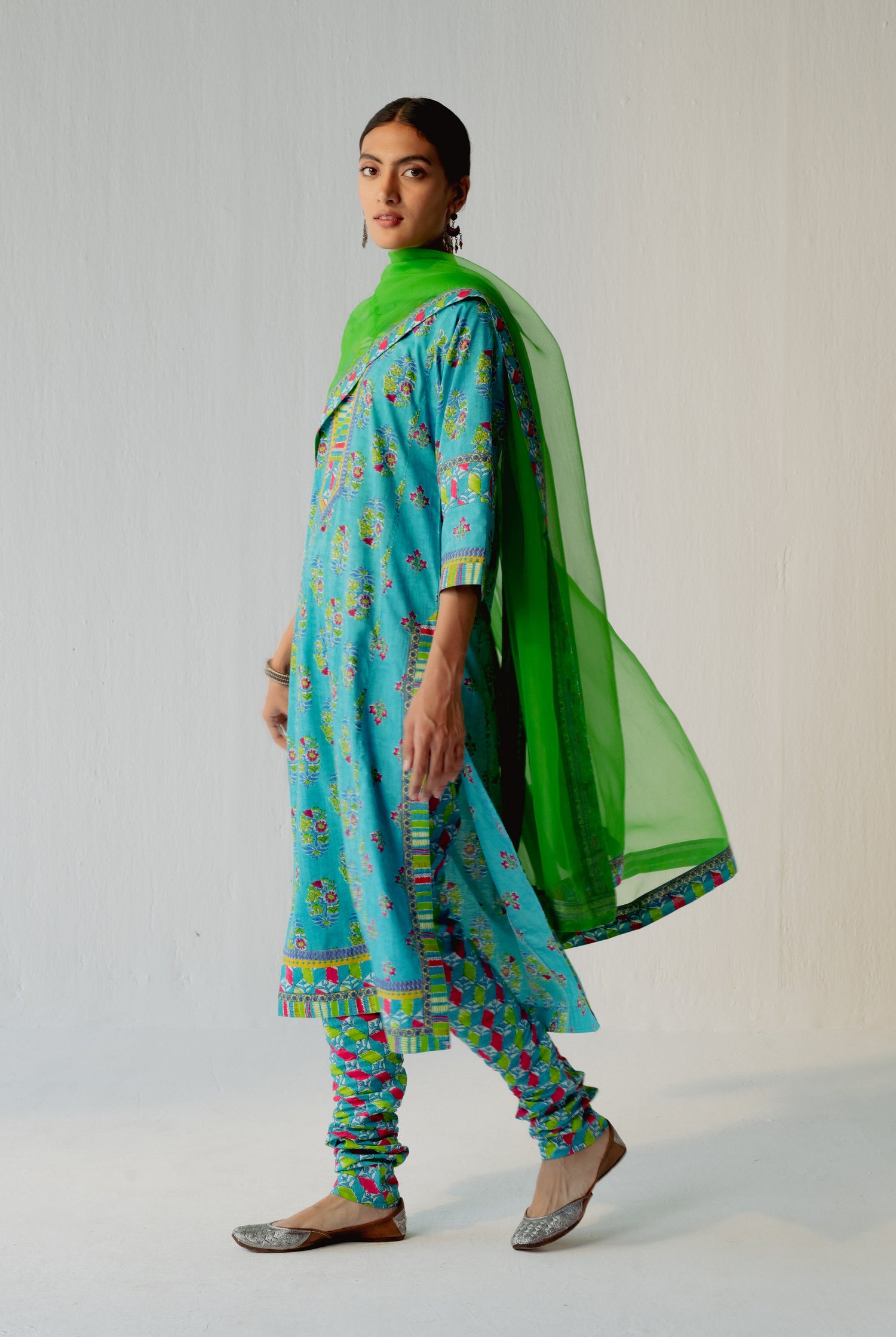 Miran Kurta Turquoise (8210606555435)